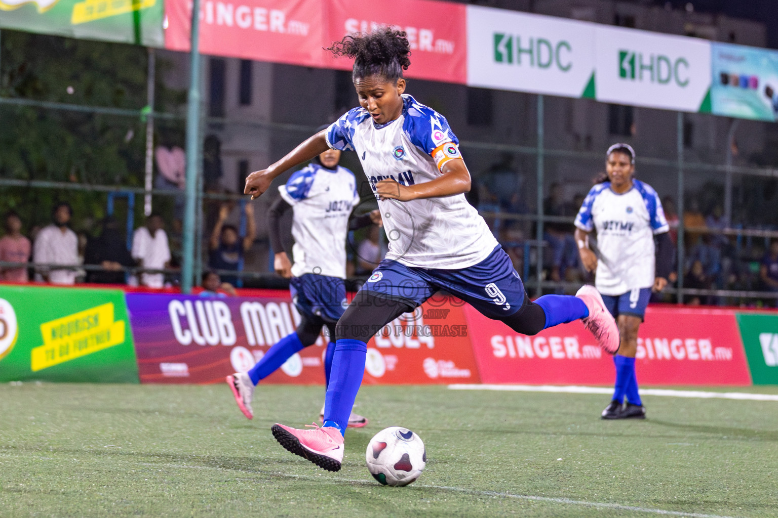 POLICE CLUB vs TEAM DHARUMAVANTHA in Eighteen Thirty 2024 held in Rehendi Futsal Ground, Hulhumale', Maldives on Monday, 9th September 2024. Photos: Mohamed Mahfooz Moosa / images.mv