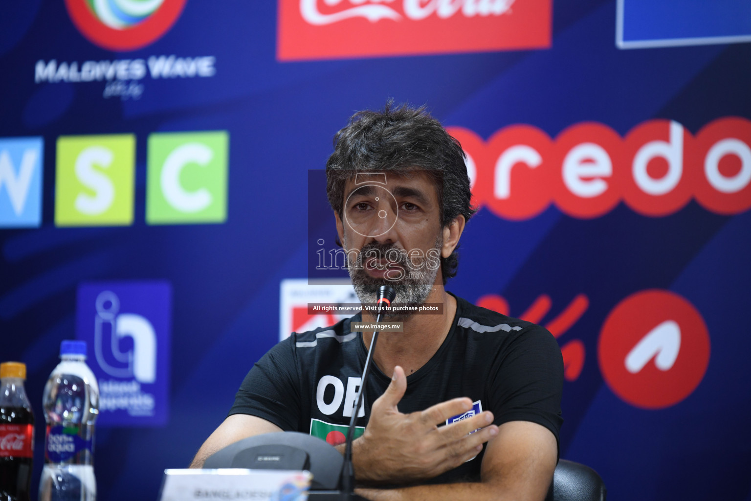 Match Day 3, Pre-match Press Conference of SAFF Championship 2021 held on 06th October 2021 at Galholhu National Stadium, Male', Maldives