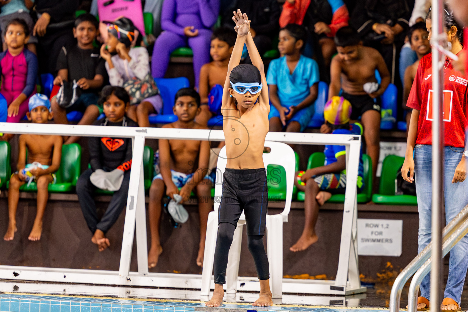 Day 1 of BML 5th National Swimming Kids Festival 2024 held in Hulhumale', Maldives on Monday, 18th November 2024. Photos: Nausham Waheed / images.mv