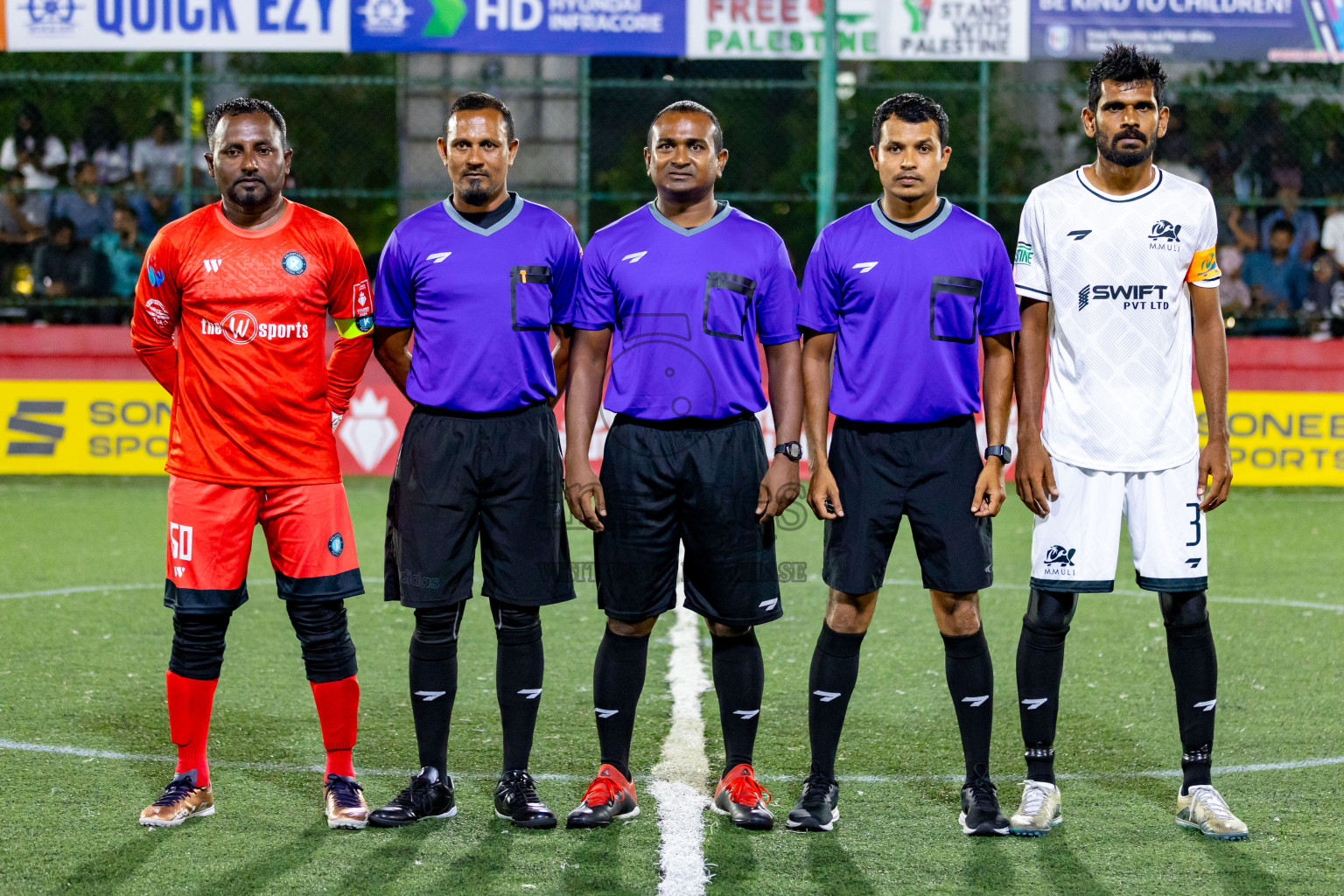 M. Kolhufushi vs M. Muli in Day 19 of Golden Futsal Challenge 2024 was held on Friday, 2nd February 2024 in Hulhumale', Maldives 
Photos: Hassan Simah / images.mv