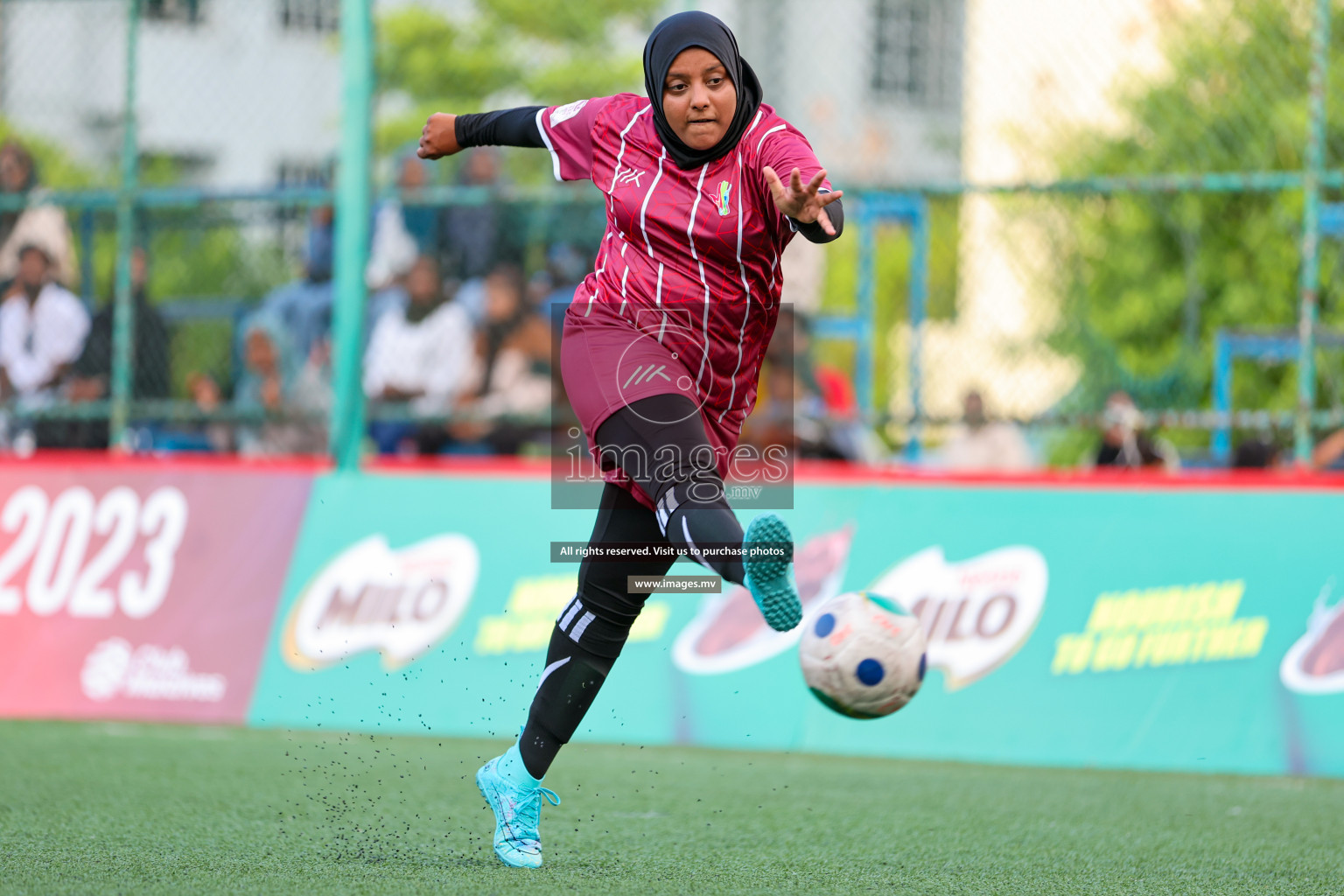 MIRA SC vs Club MYS in 18/30 Futsal Fiesta Classic 2023 held in Hulhumale, Maldives, on Tuesday, 18th July 2023 Photos: Nausham Waheed / images.mv