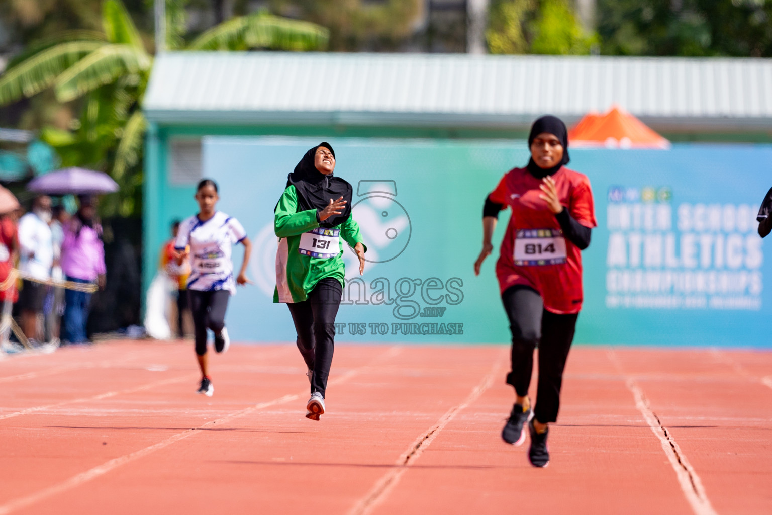 Day 3 of MWSC Interschool Athletics Championships 2024 held in Hulhumale Running Track, Hulhumale, Maldives on Monday, 11th November 2024. 
Photos by: Hassan Simah / Images.mv