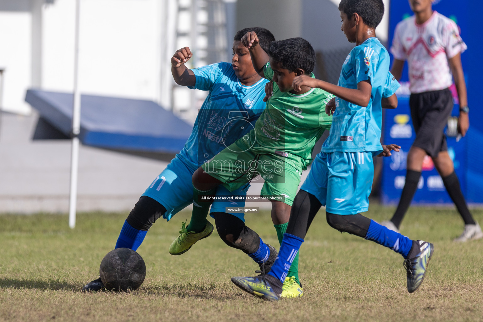 Day 4 of Nestle Kids Football Fiesta, held in Henveyru Football Stadium, Male', Maldives on Saturday, 14th October 2023
Photos: Mohamed Mahfooz Moosa, Hassan Simah / images.mv