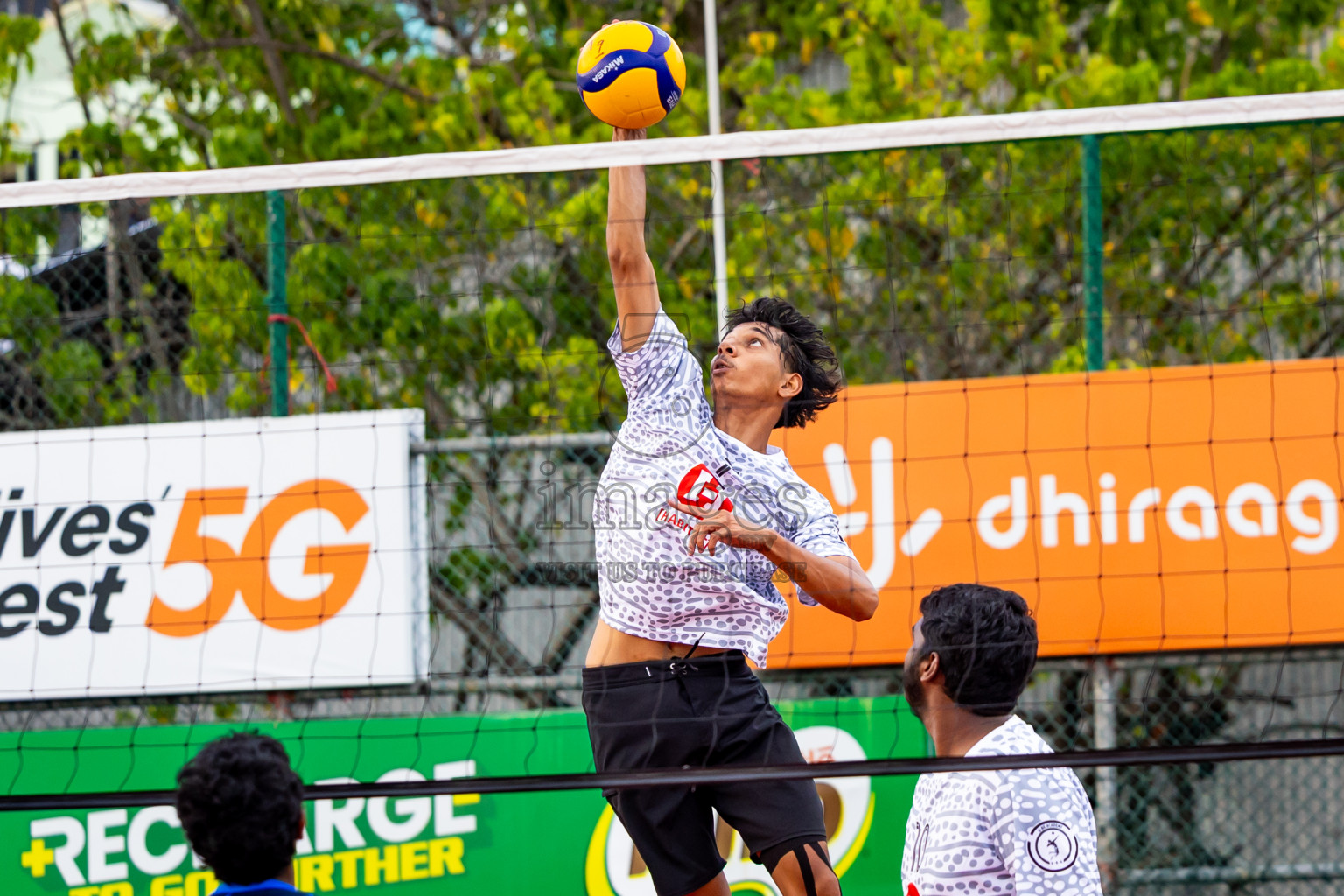 Club rising star academy vs Sports club city in Milo National Junior Volleyball Championship 2025 Day 2 was held on Sunday, 23rd November 2025 at Ekuveni Turf Court Male', Maldives. Photos: Nausham Waheed / images.mv