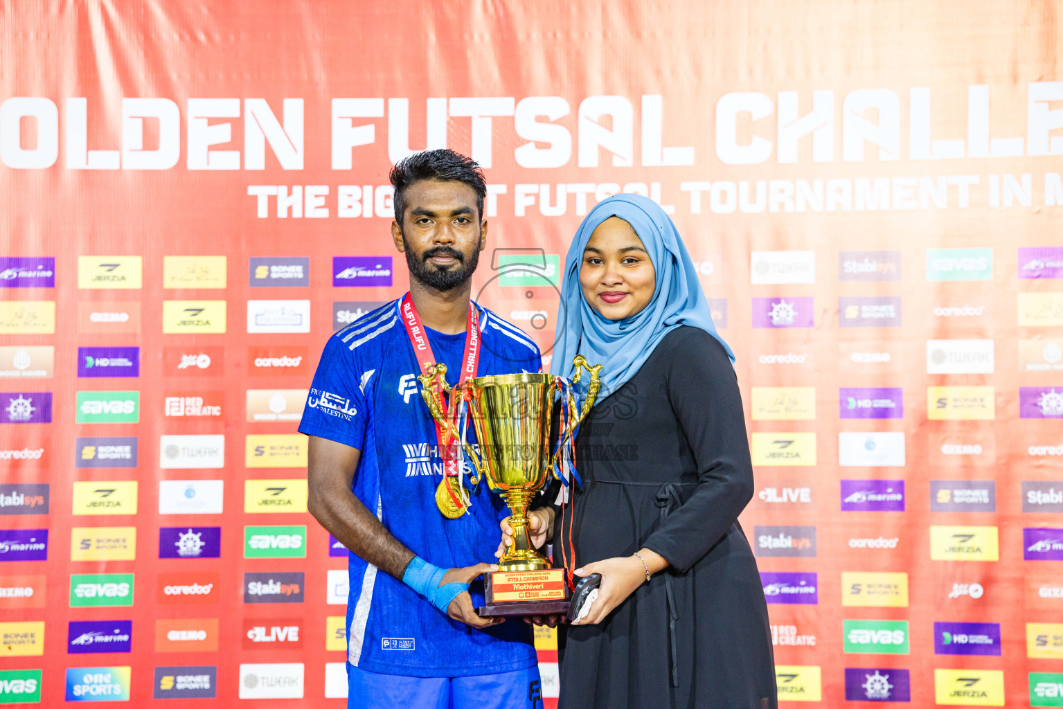 AA. Mathiveri VS AA. Thoddoo in Atoll Round Final on Day 20 of Golden Futsal Challenge 2025 was held on Thursday, 23rd January 2025, in Hulhumale', Maldives. Photos: Abdulla Abeed / images.mv