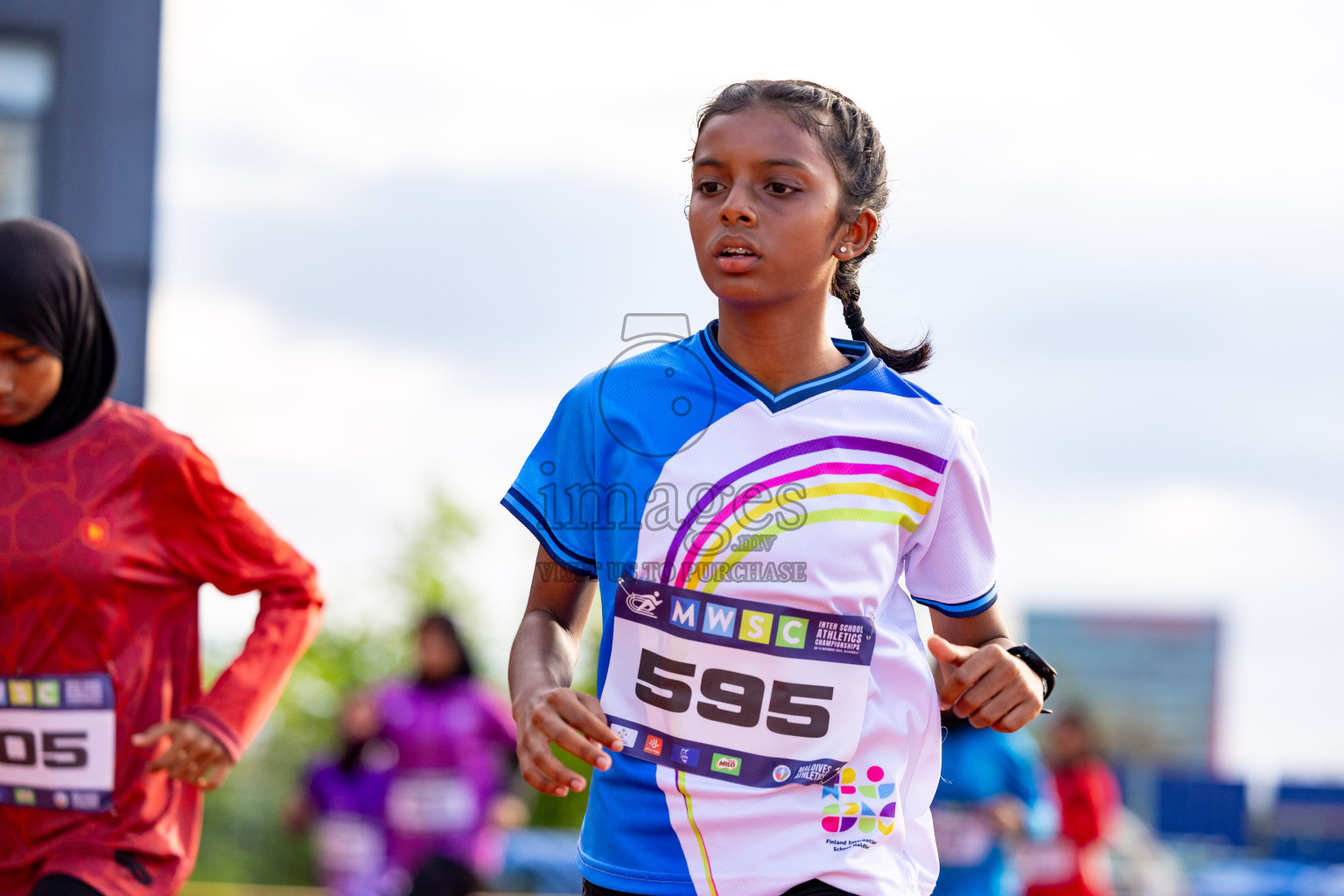 Day 2 of MWSC Interschool Athletics Championships 2024 held in Hulhumale Running Track, Hulhumale, Maldives on Sunday, 10th November 2024. 
Photos by: Hassan Simah / Images.mv