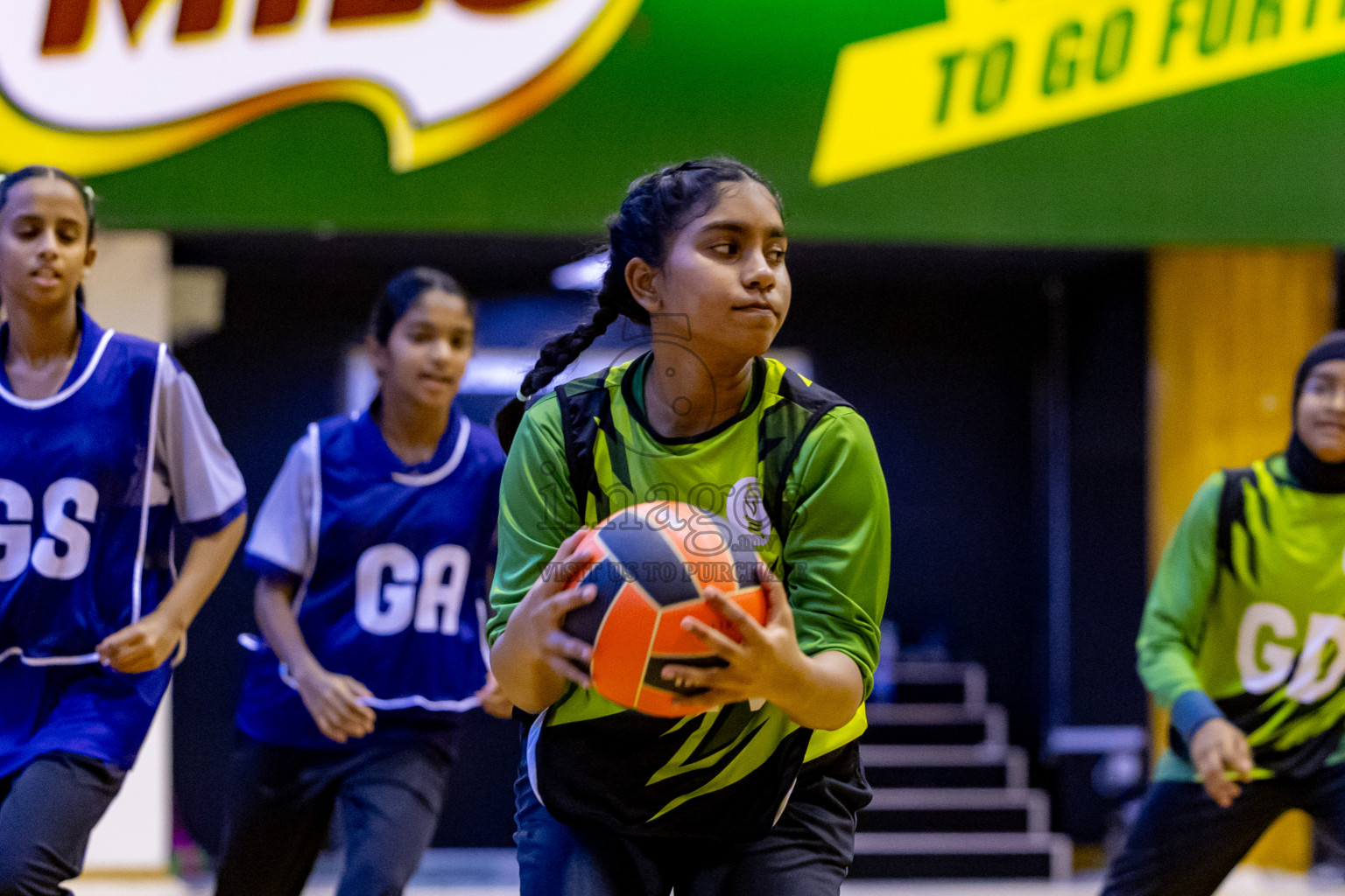 Day 10 of 25th Inter-School Netball Tournament was held in Social Center at Male', Maldives on Tuesday, 20th August 2024. Photos: Nausham Waheed / images.mv