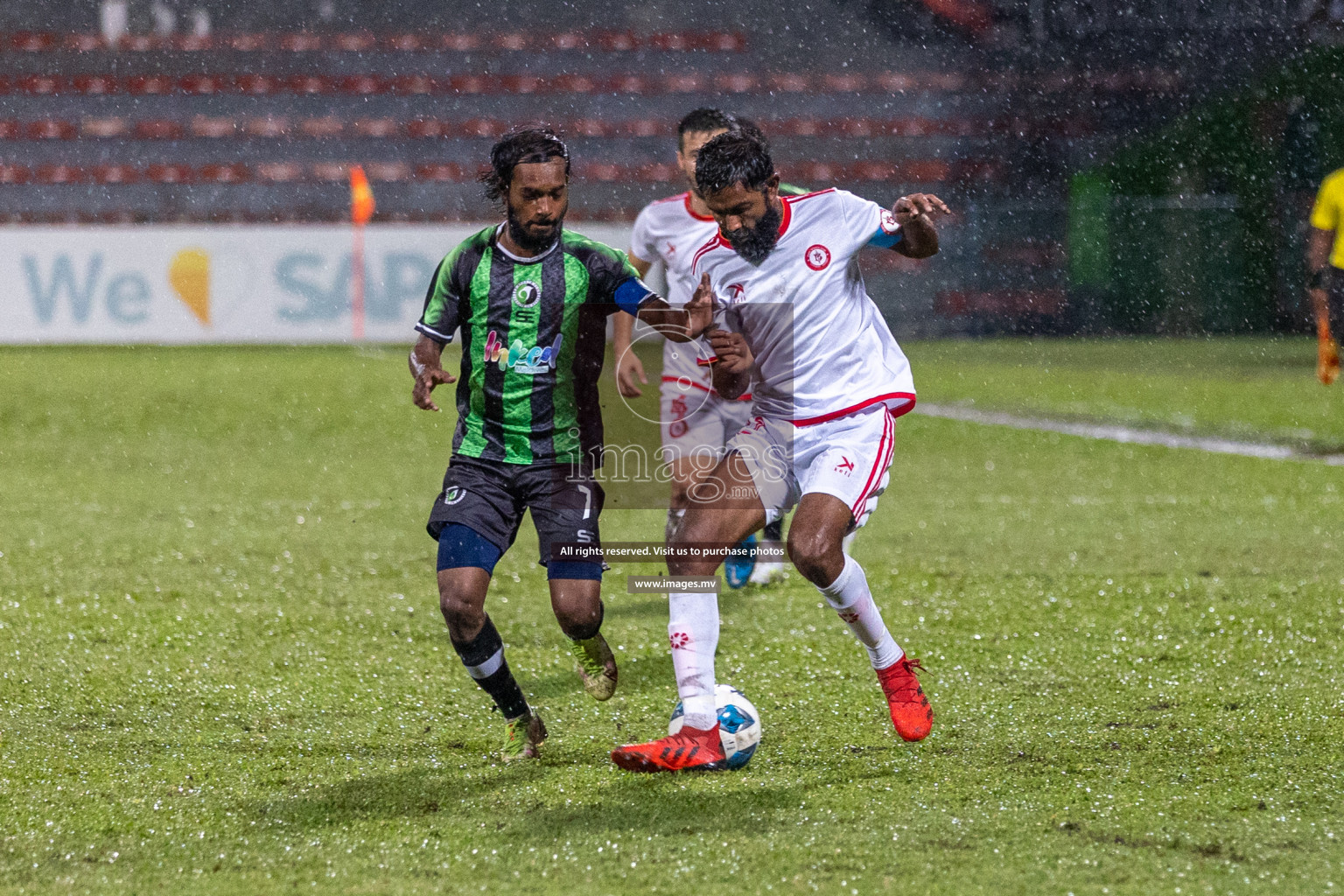 JJ Sports Club vs Buru Sports Club in the 2nd Division 2022 on 18th July 2022, held in National Football Stadium, Male', Maldives Photos: Hassan Simah / Images.mv