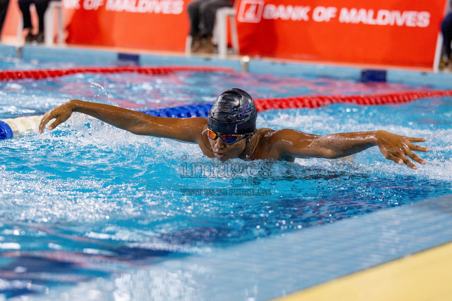 Day 4 of National Swimming Competition 2024 held in Hulhumale', Maldives on Monday, 16th December 2024. 
Photos: Hassan Simah / images.mv