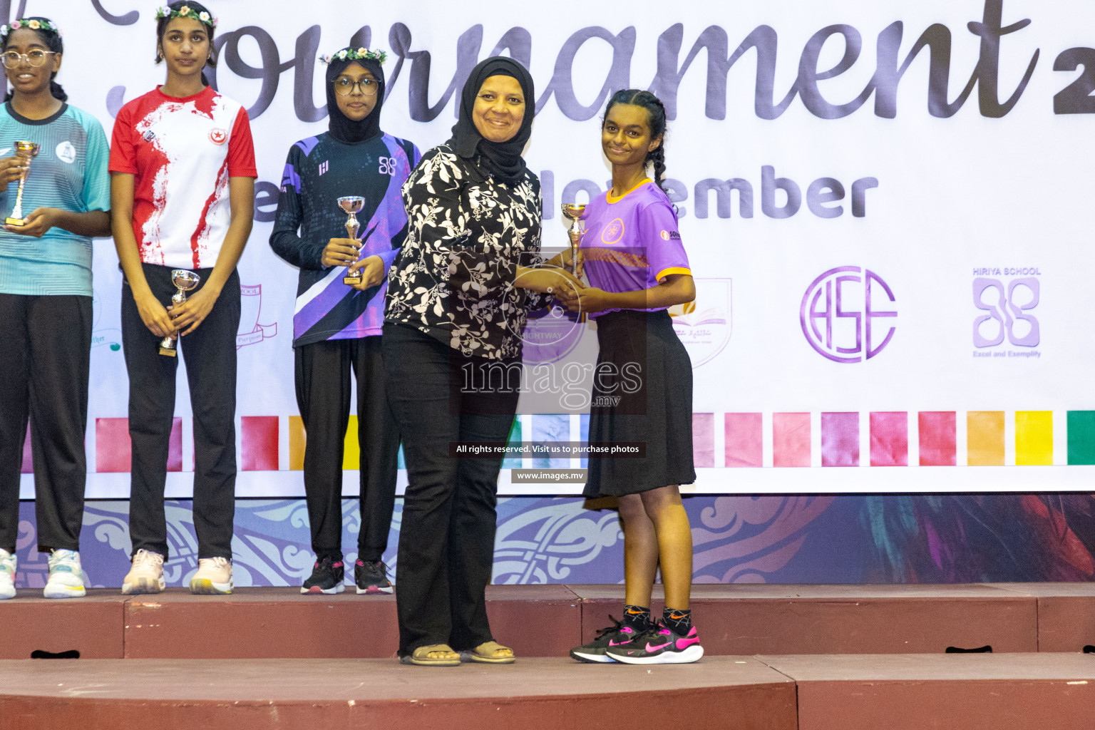 Final of 24th Interschool Netball Tournament 2023 was held in Social Center, Male', Maldives on 7th November 2023. Photos: Nausham Waheed / images.mv