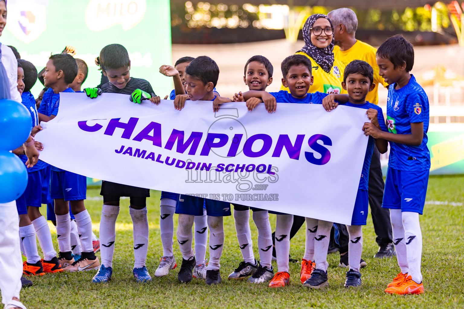 Day 2 of MILO Kids Football Fiesta was held at National Stadium in Male', Maldives on Saturday, 24th February 2024.