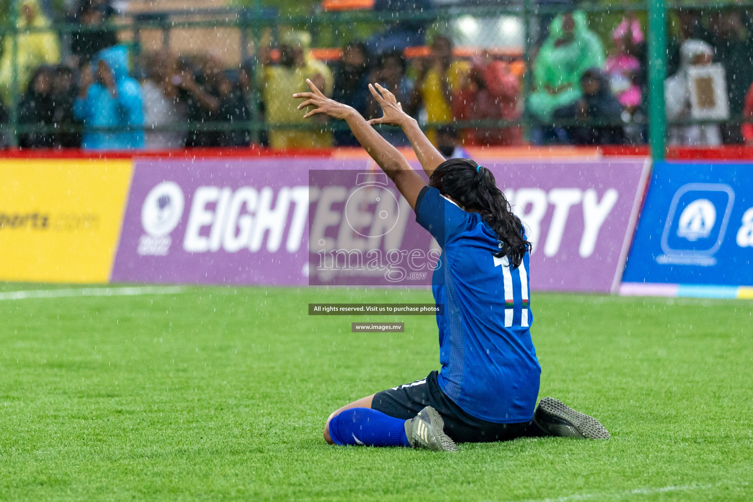 WAMCO vs Team Fenaka in Eighteen Thirty Women's Futsal Fiesta 2022 was held in Hulhumale', Maldives on Friday, 14th October 2022. Photos: Hassan Simah / images.mv