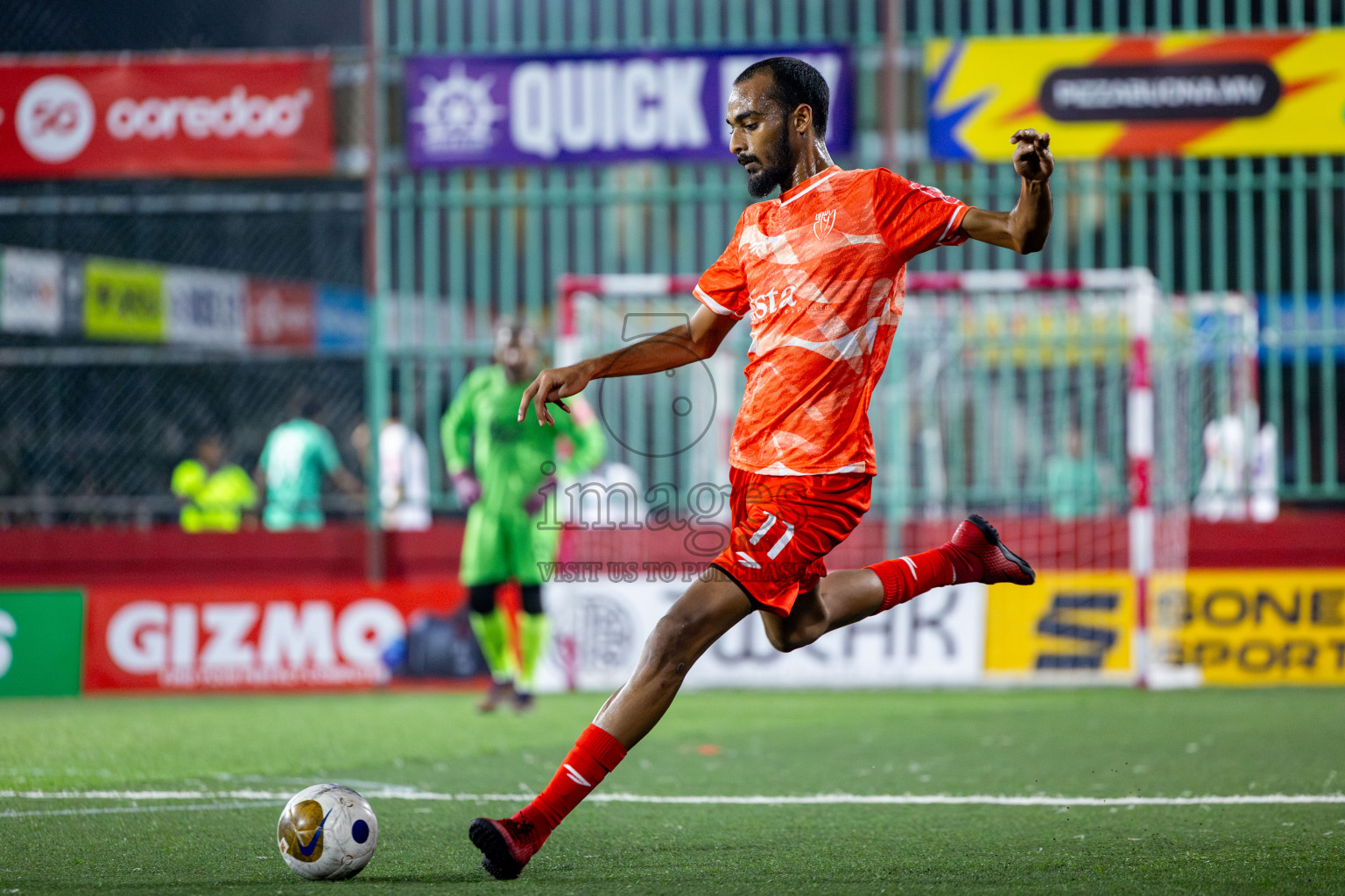 GA Nilandhoo vs GA Kanduhulhudhoo in Day 14 of Golden Futsal Challenge 2025 was held on Saturday, 18th January 2025, in Hulhumale', Maldives. Photos: Nausham Waheed / images.mv