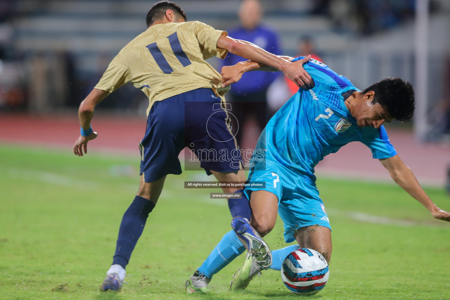 India vs Kuwait in SAFF Championship 2023 held in Sree Kanteerava Stadium, Bengaluru, India, on Tuesday, 27th June 2023. Photos: Nausham Waheed, Hassan Simah / images.mv