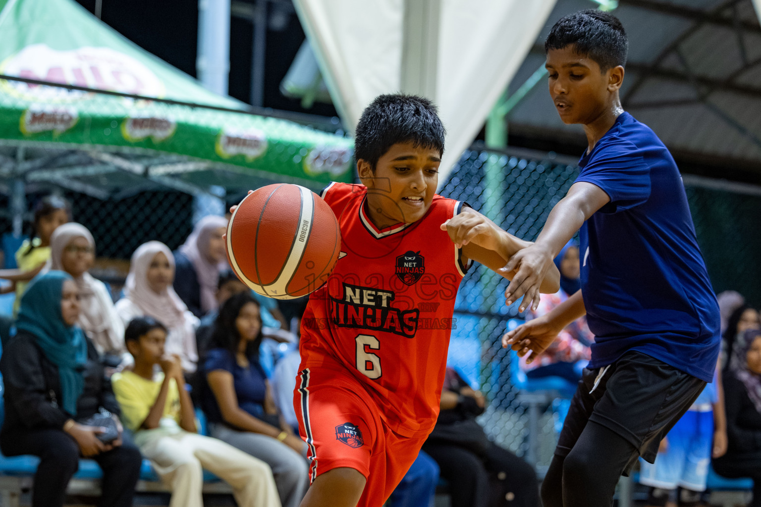 Milo 5 x 5 Junior Challenge 2025 - Basketball tournament held in Basketball Training Center, Male', Maldives on Thursday, 09th October 2025. 
Photo by: Hassan Simah / Images.mv