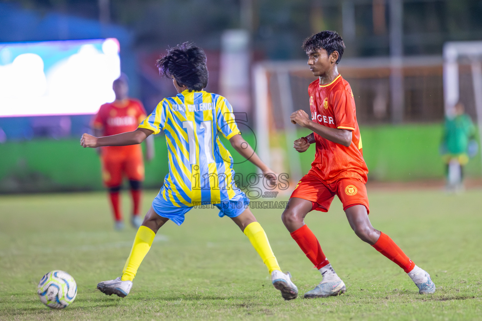 Dhivehi Youth League 2024 - Day 1. Matches held at Henveiru Stadium on 21st November 2024 , Thursday. Photos: Shuu Abdul Sattar/ Images.mv