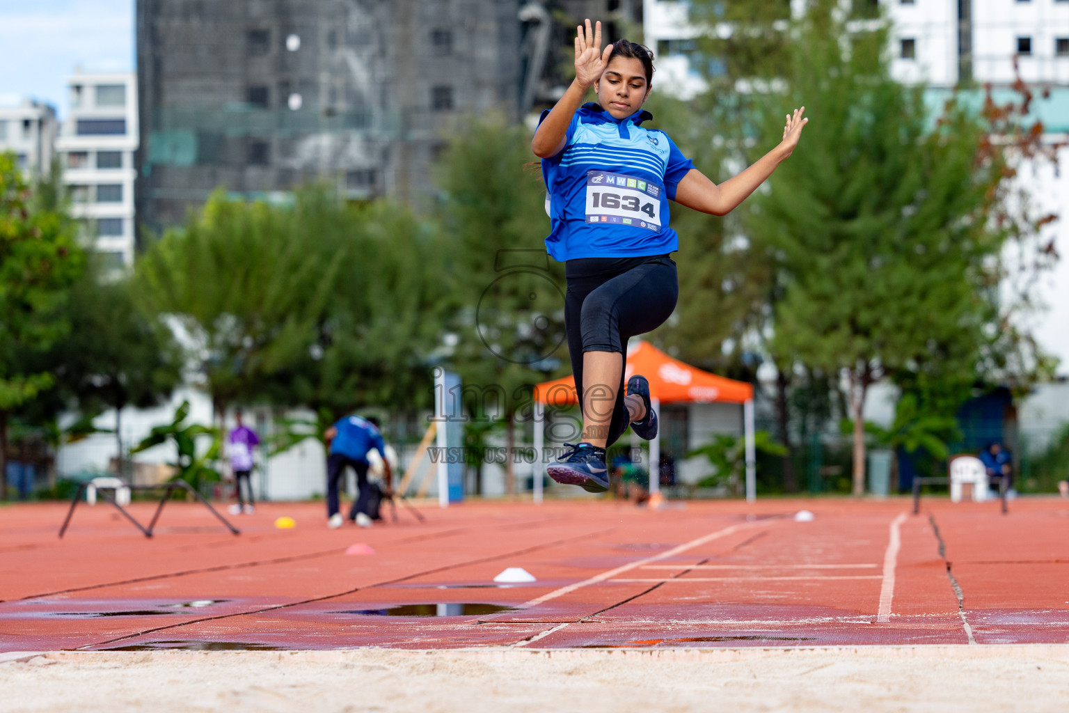 Day 2 of MWSC Interschool Athletics Championships 2024 held in Hulhumale Running Track, Hulhumale, Maldives on Sunday, 10th November 2024. 
Photos by:  Hassan Simah / Images.mv