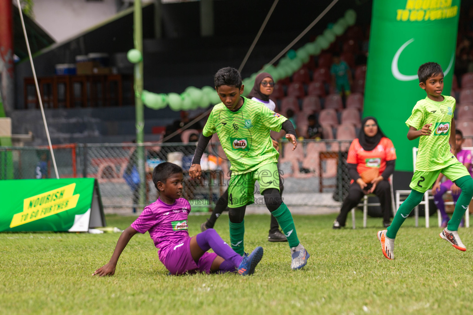 Day 2 of MILO Kids Football Fiesta was held at National Stadium in Male', Maldives on Saturday, 24th February 2024.