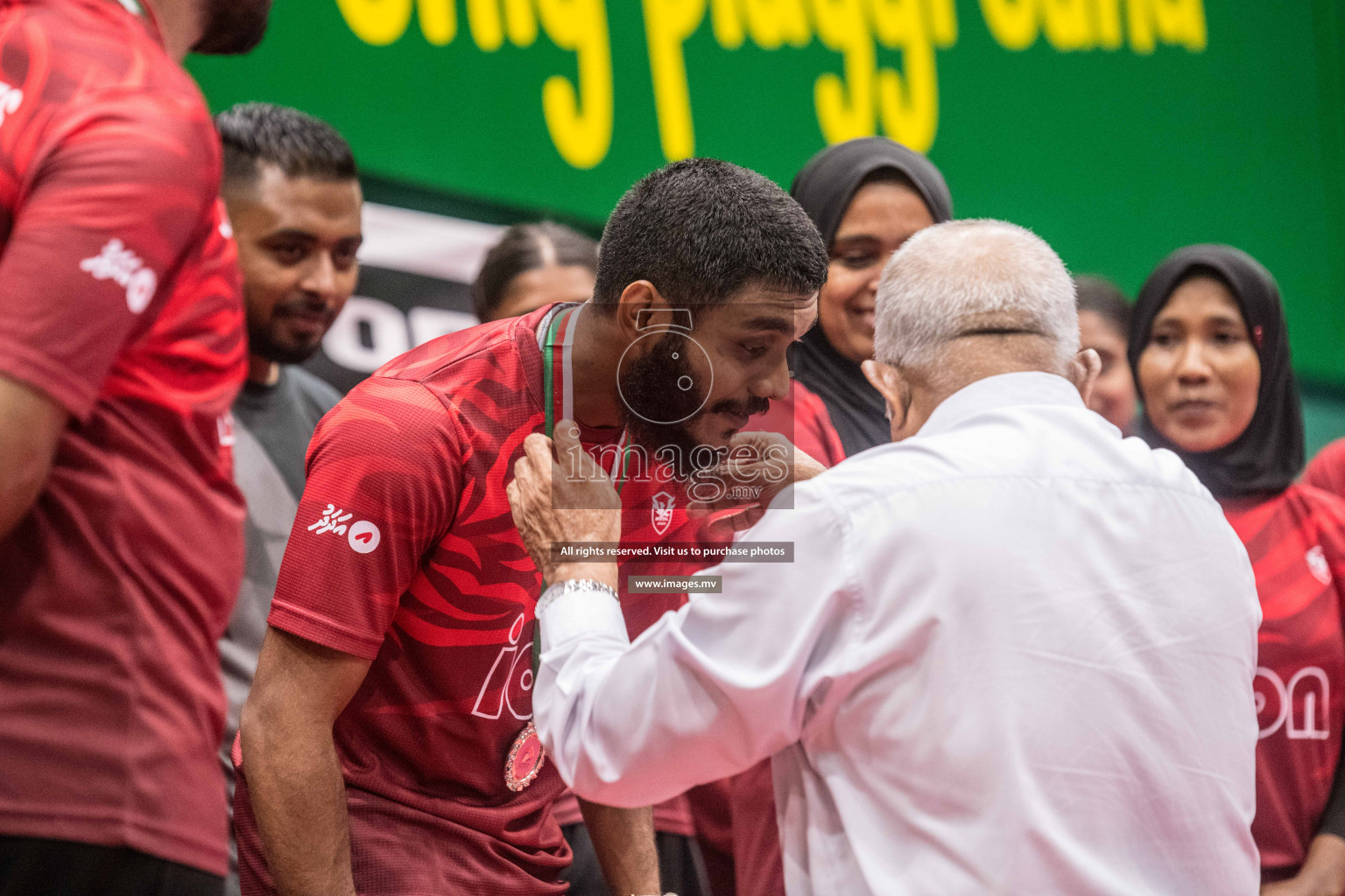 Final of Badminton association mixed group championship 2021 held in Male', Maldives Photos by Nausham Waheed