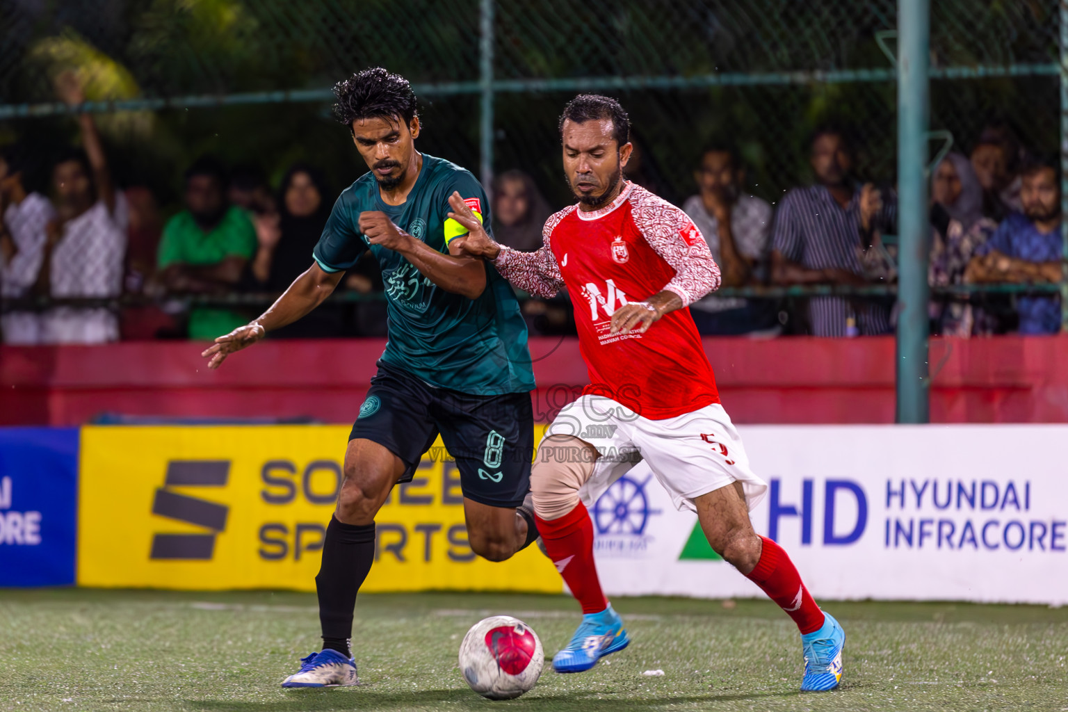 L Maavah vs L Maabaidhoo in Day 20 of Golden Futsal Challenge 2024 was held on Saturday , 3rd February 2024 in Hulhumale', Maldives Photos: Ismail Thoriq / images.mv