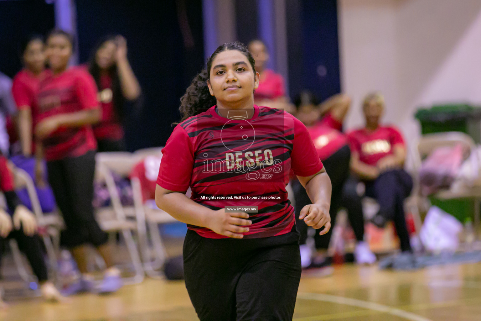 Lorenzo Sports Club vs United Unity Sports Club in the Milo National Netball Tournament 2022 on 17 July 2022, held in Social Center, Male', Maldives. Photographer: Ahmed Dhaadh / Images.mv