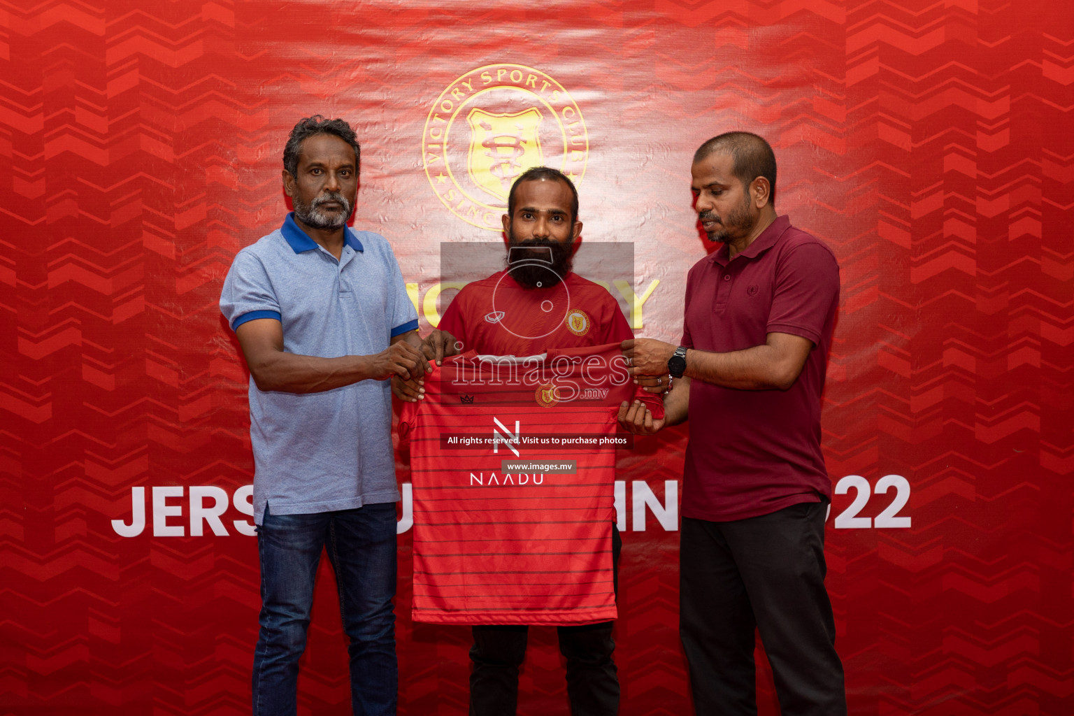 Victory Sports Club Jersey Unveiling 2022 on 14th July 2022, held in Jamaaludheen School Hall, Male', Maldives  Photos: Hassan Simah / Images.mv