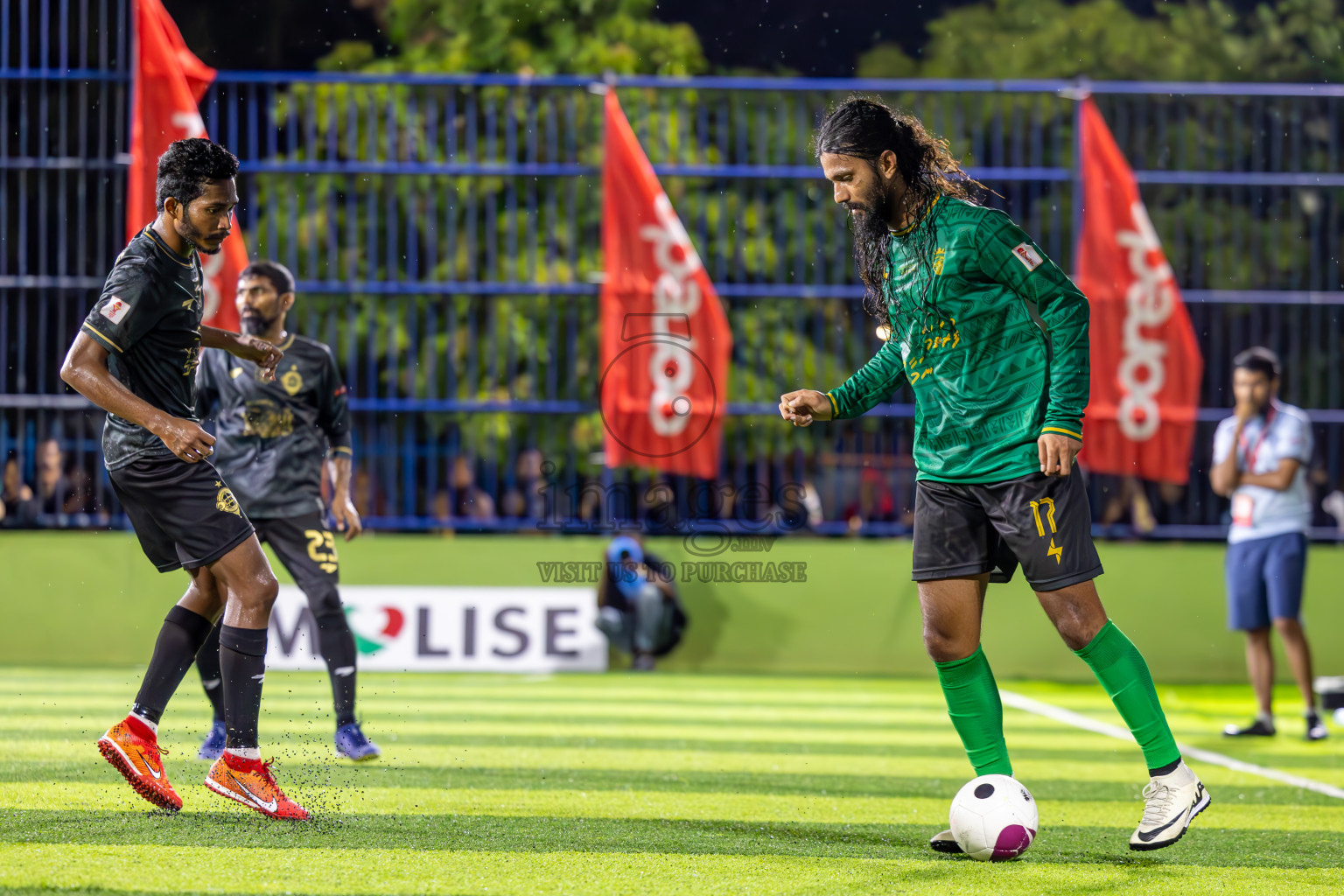 Muring FC vs Afro SC in Semi Final of Eydhafushi Futsal Cup 2024 was held on Monday , 15th April 2024, in B Eydhafushi, Maldives Photos: Ismail Thoriq / images.mv