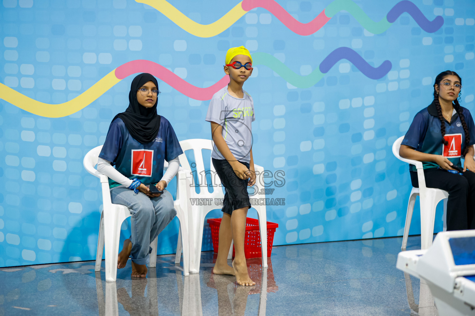 Day 4 of BML 6th National Kids Swimming Kids Festival 2025 held in Hulhumale', Maldives on Thursday, 6th November 2024. 
Photos: Hassan Simah / images.mv