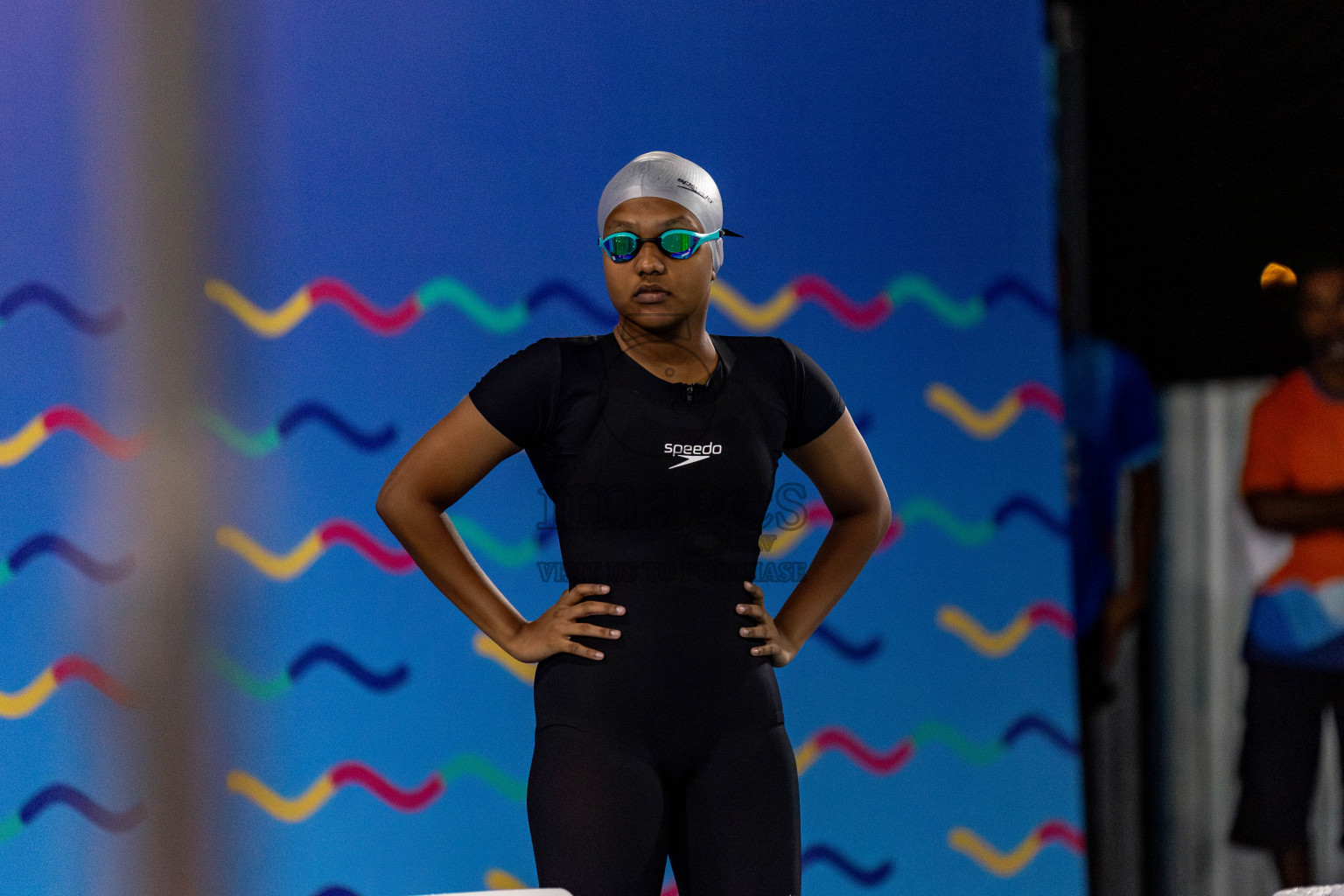 Day 2 of National Swimming Competition 2024 held in Hulhumale', Maldives on Saturday, 14th December 2024. Photos: Hassan Simah / images.mv