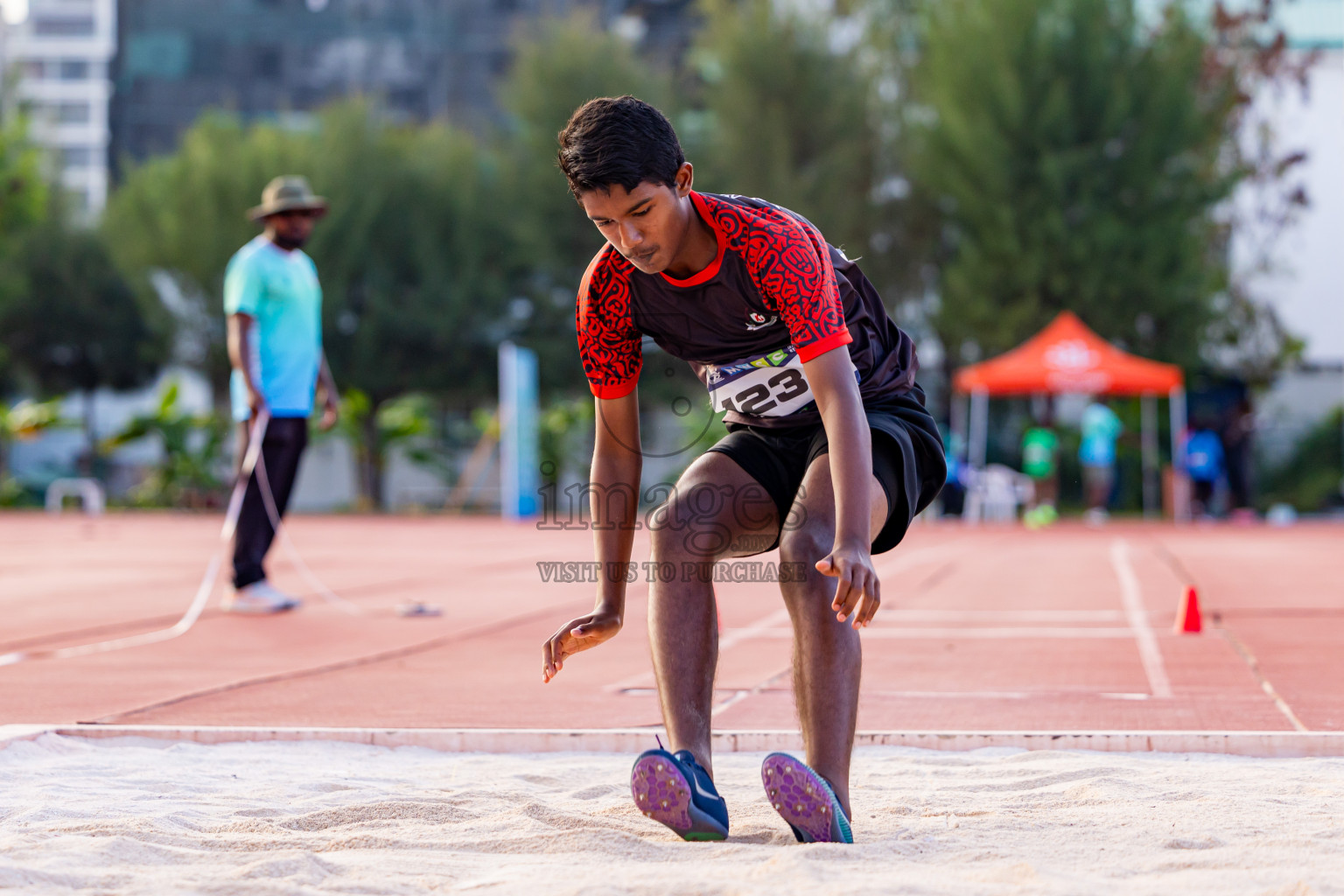 Day 3 of MWSC Interschool Athletics Championships 2024 held in Hulhumale Running Track, Hulhumale, Maldives on Monday, 11th November 2024. Photos by: Nausham Waheed / Images.mv