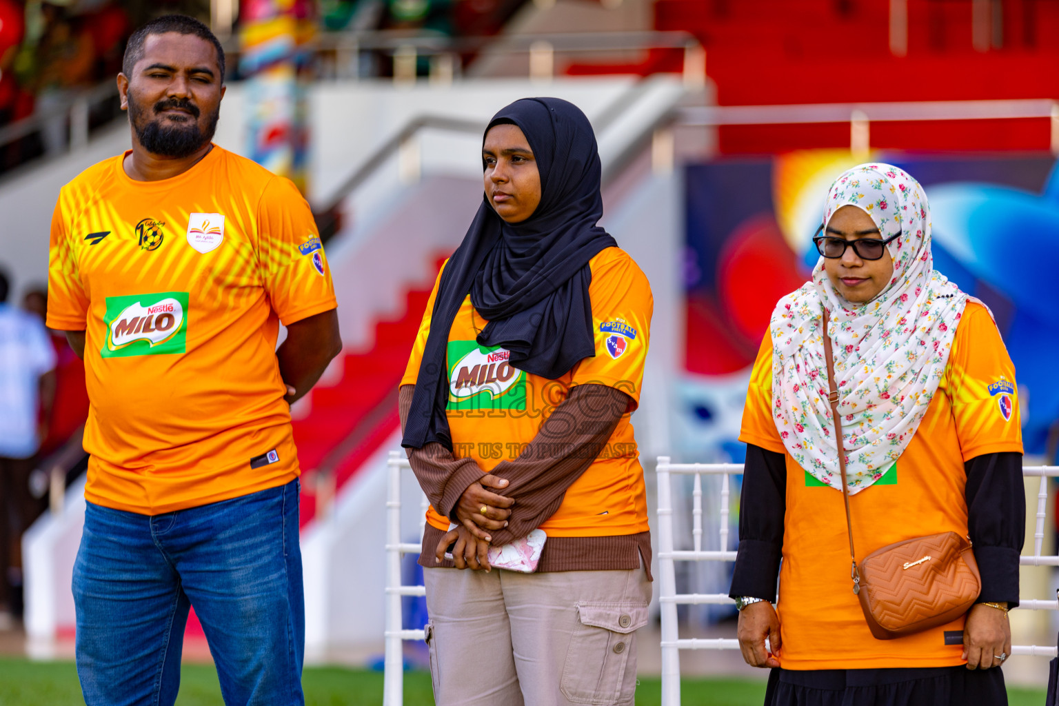 Day 2 of MILO Kids Football Fiesta was held at National Stadium in Male', Maldives on Saturday, 24th February 2024.