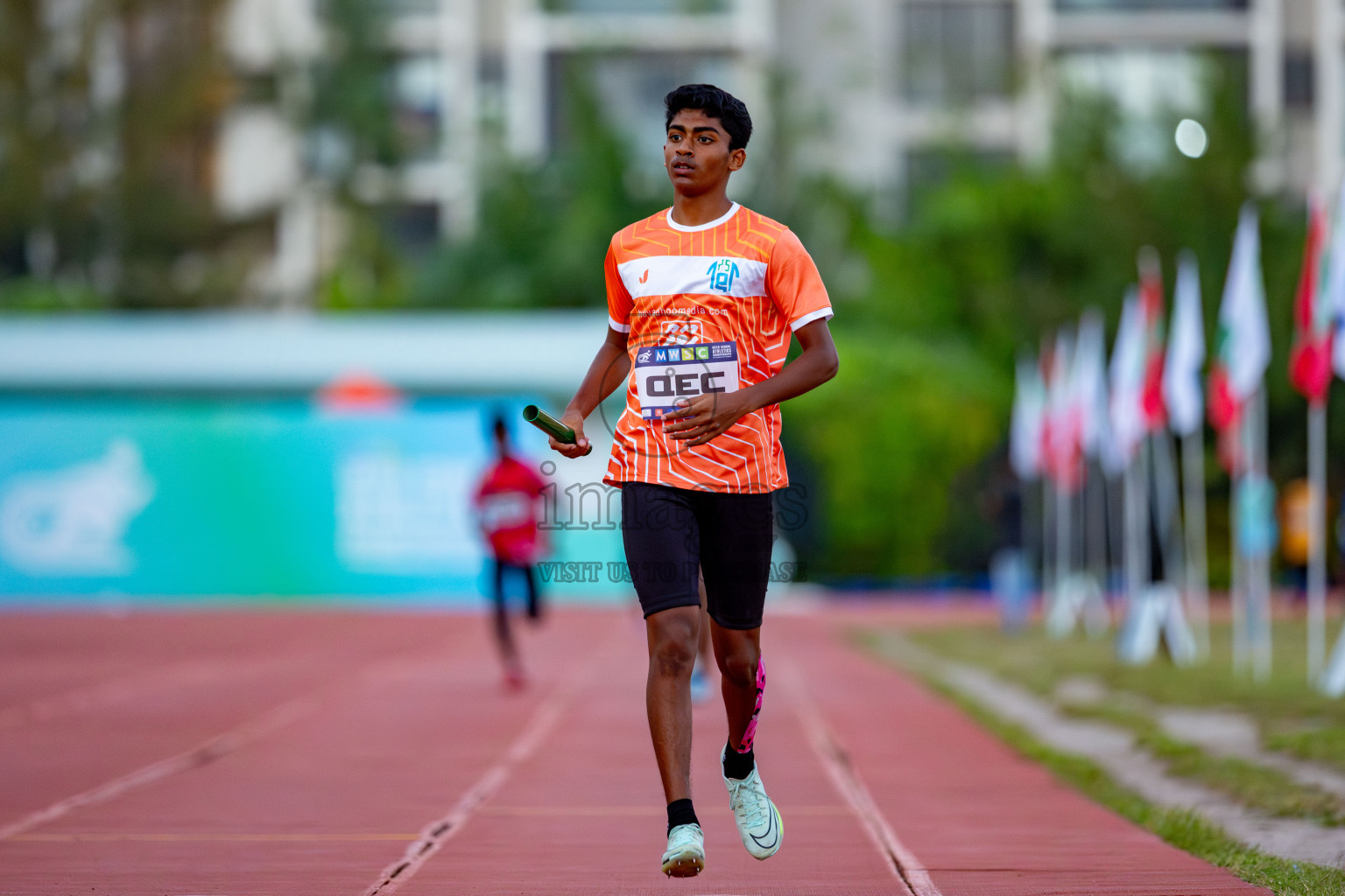 Day 4 of MWSC Interschool Athletics Championships 2024 held in Hulhumale Running Track, Hulhumale, Maldives on Tuesday, 12th November 2024. Photos by: Nausham Waheed / Images.mv