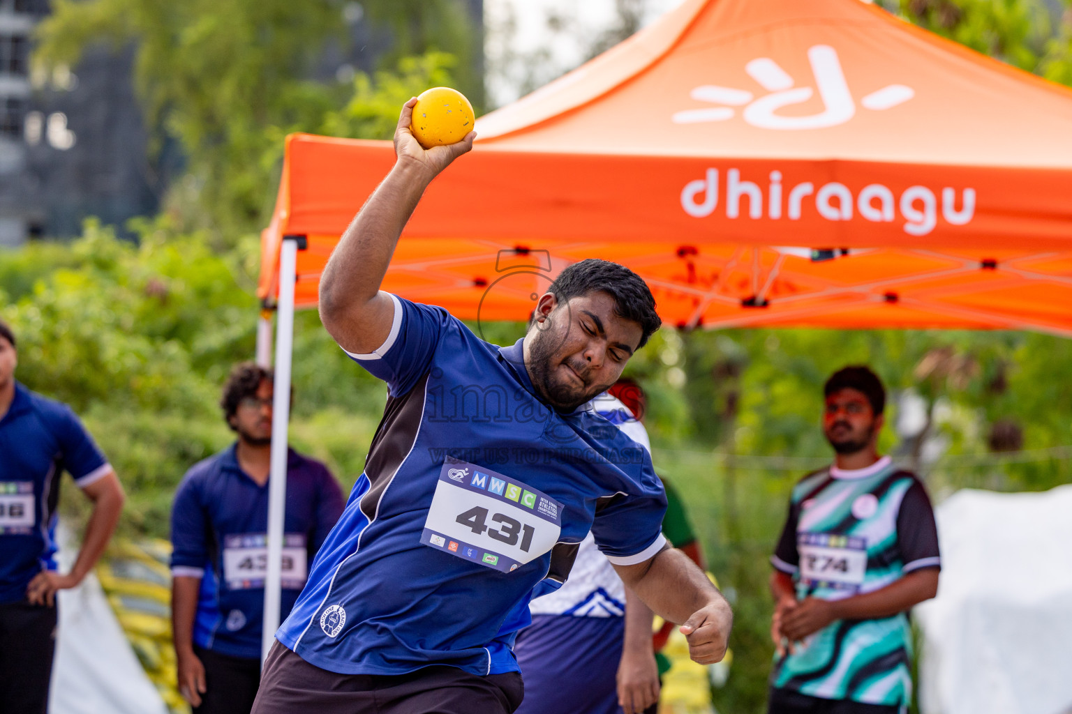 Day 2 of MWSC Interschool Athletics Championships 2024 held in Hulhumale Running Track, Hulhumale, Maldives on Sunday, 10th November 2024. 
Photos by: Hassan Simah / Images.mv