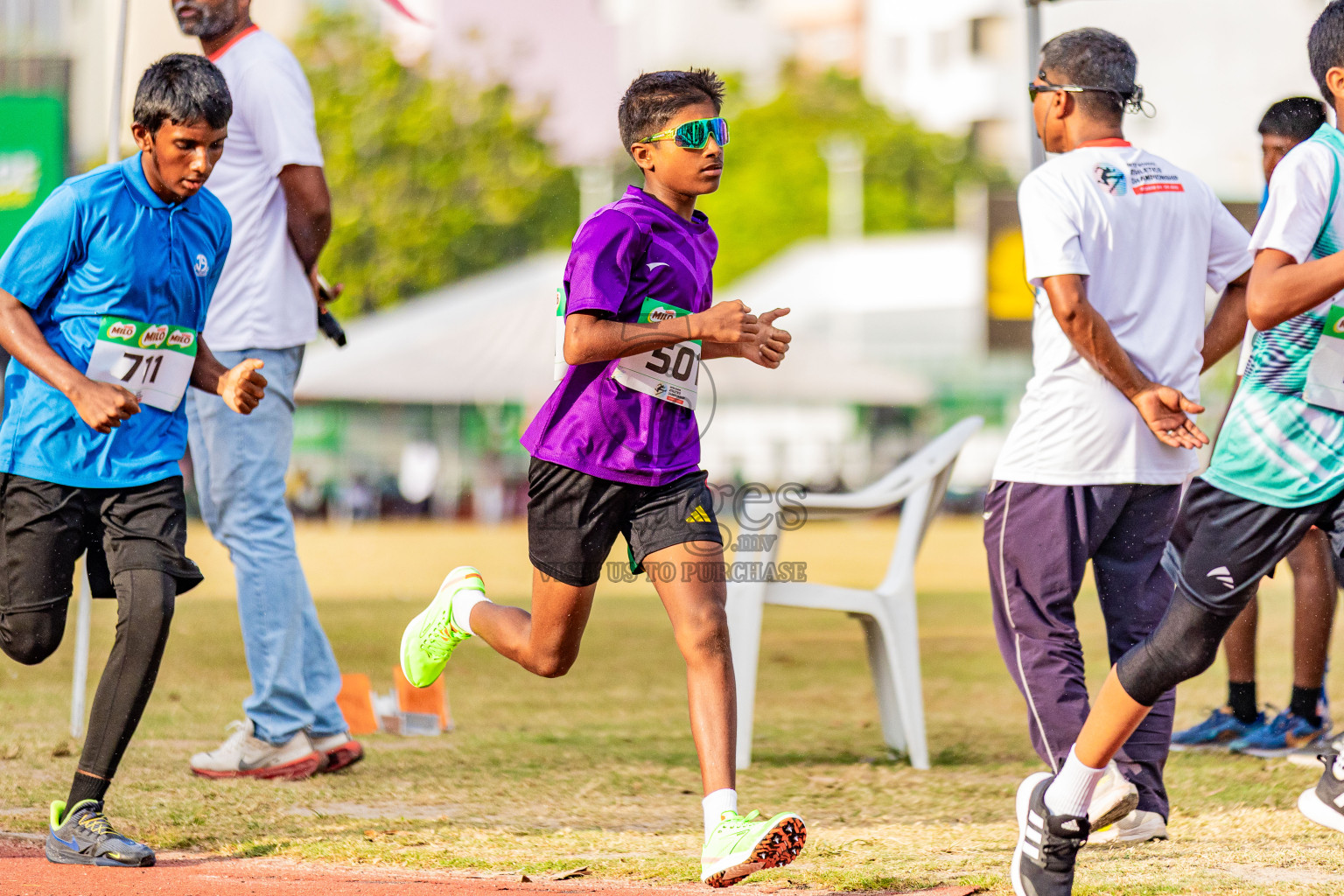 Day 3 of Inter-school Athletics Championship 2025 held in Ekuveni Synthetic Track, Male', Maldives on Wednesday, 08th October 2025. Photos by: Areef Adam  / Images.mv