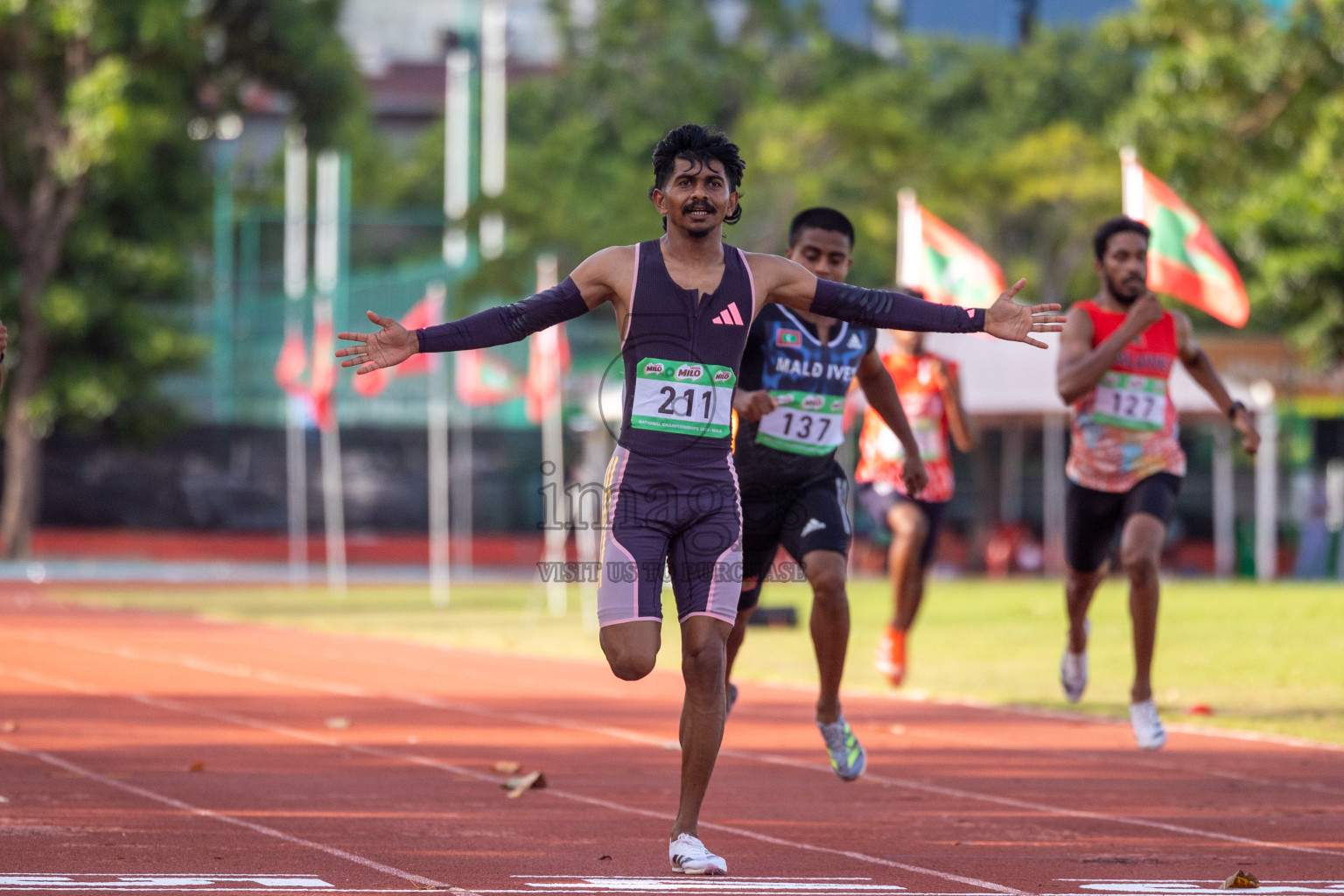 Day 2 of 33rd National Athletics Championship was held in Ekuveni Track at Male', Maldives on Friday, 6th September 2024.
Photos: Ismail Thoriq  / images.mv