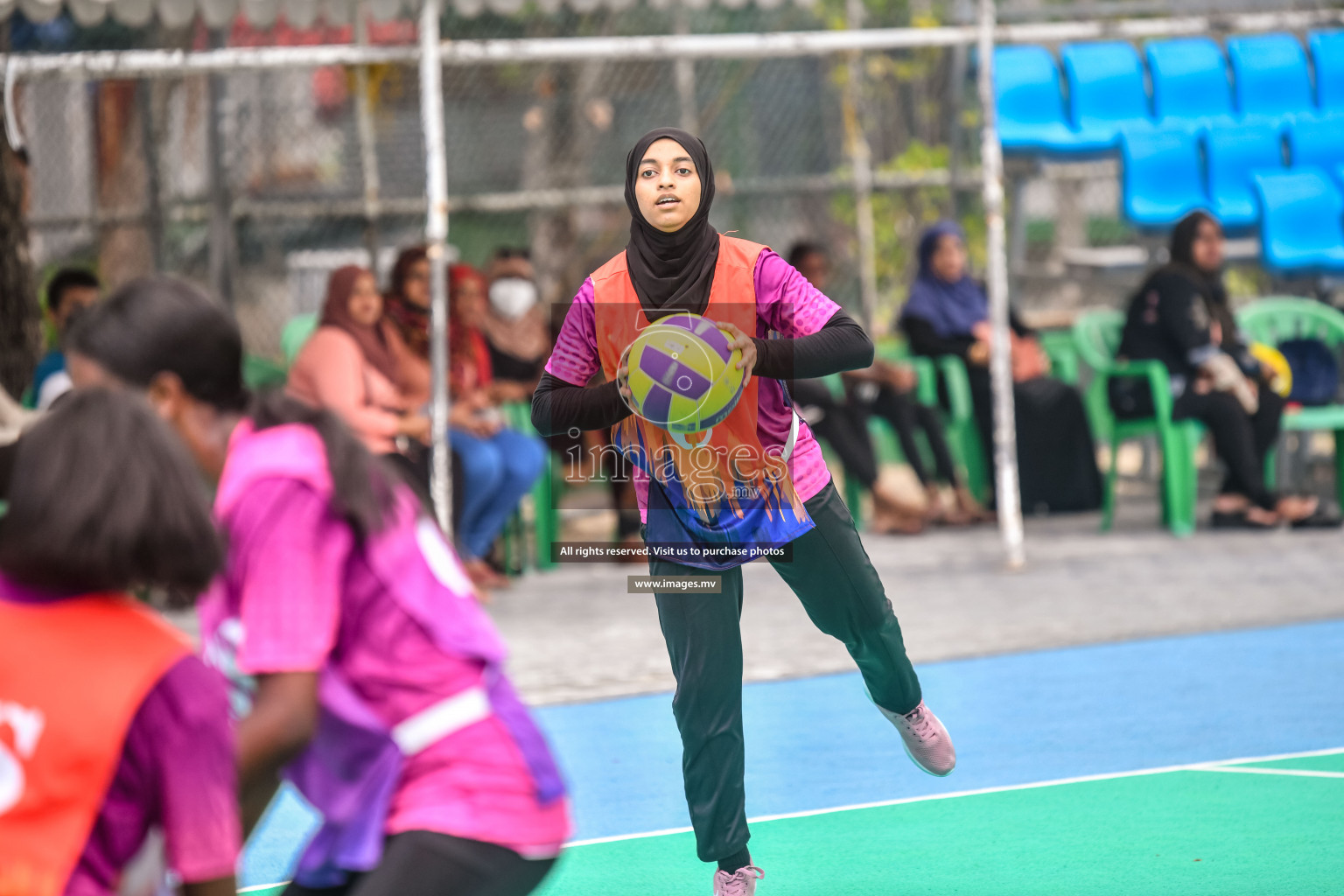 Day 10 of Junior Netball Championship 2022 held in Male', Maldives. Photos by Nausham Waheed