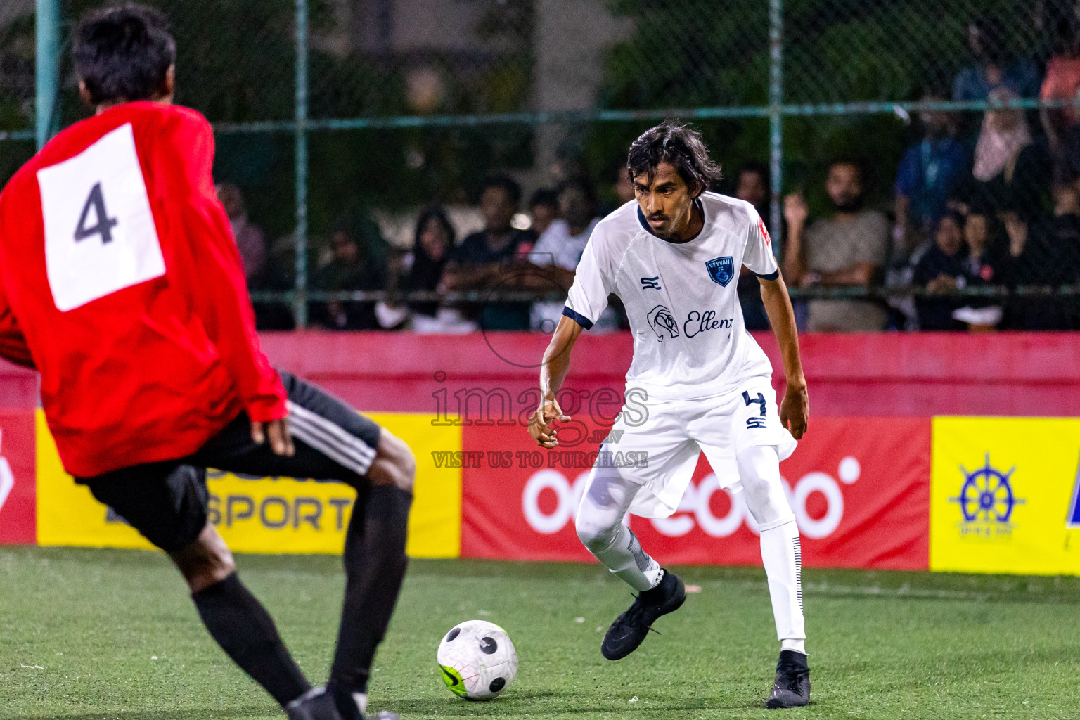 M. Raiymandhoo vs M. Veyvah in Day 19 of Golden Futsal Challenge 2024 was held on Friday, 2nd February 2024 in Hulhumale', Maldives Photos: Hassan Simah / images.mv