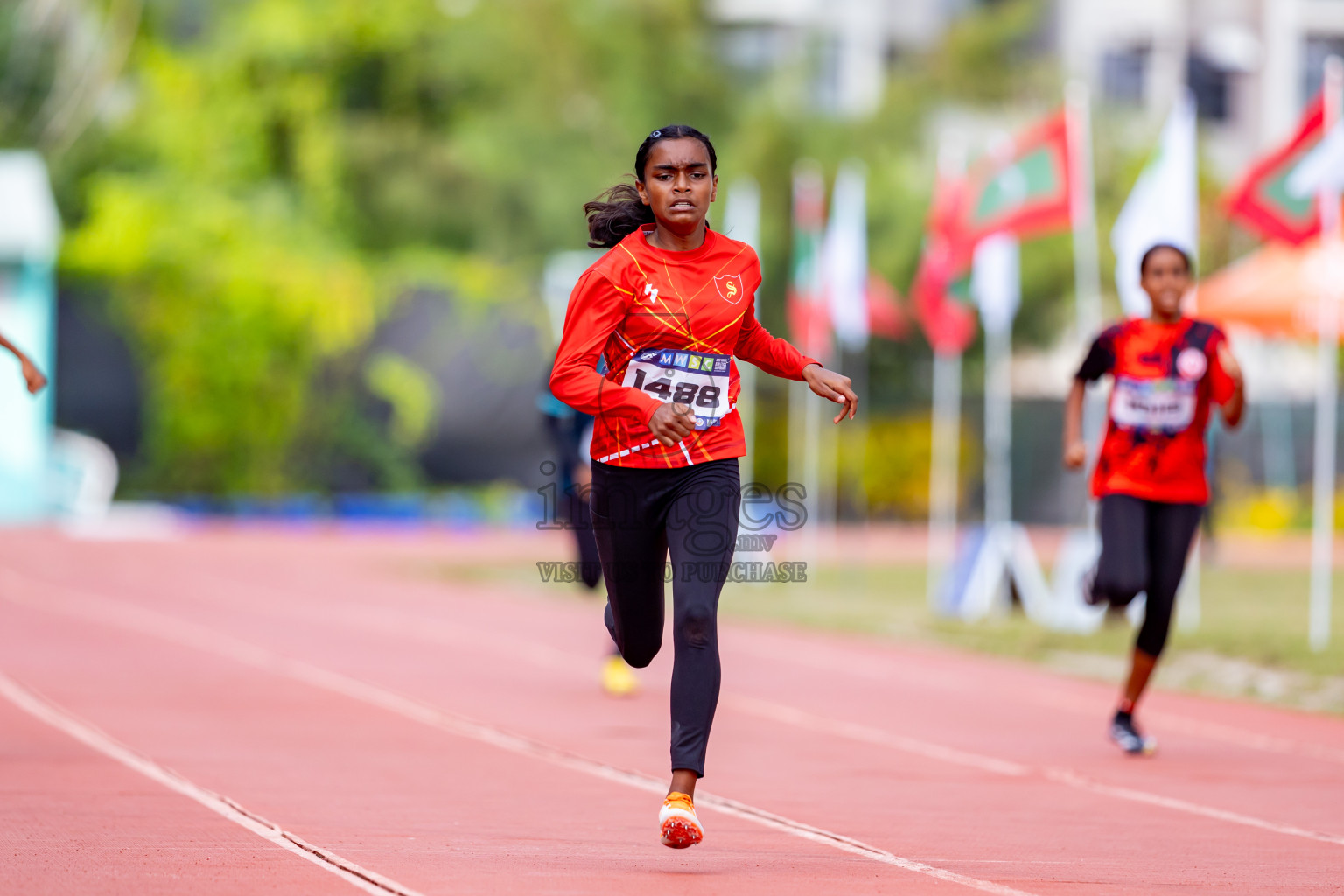 Day 6 of MWSC Interschool Athletics Championships 2024 held in Hulhumale Running Track, Hulhumale, Maldives on Thursday, 14th November 2024. Photos by: Nausham Waheed / Images.mv