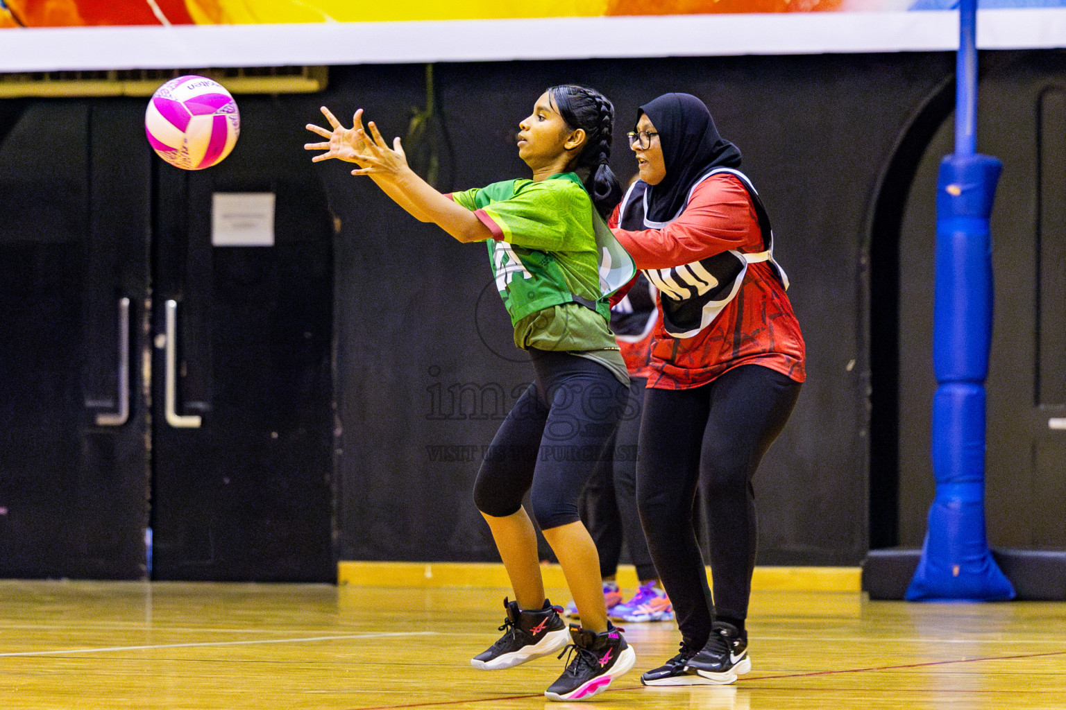 AIS Netball Academy vs Fiontti Sports Academy in Day 2 of 3rd Junior Championship - Netball association of Maldives, held at Social Center on Monday 20th January 2025 . Photos by Nausham Waheed