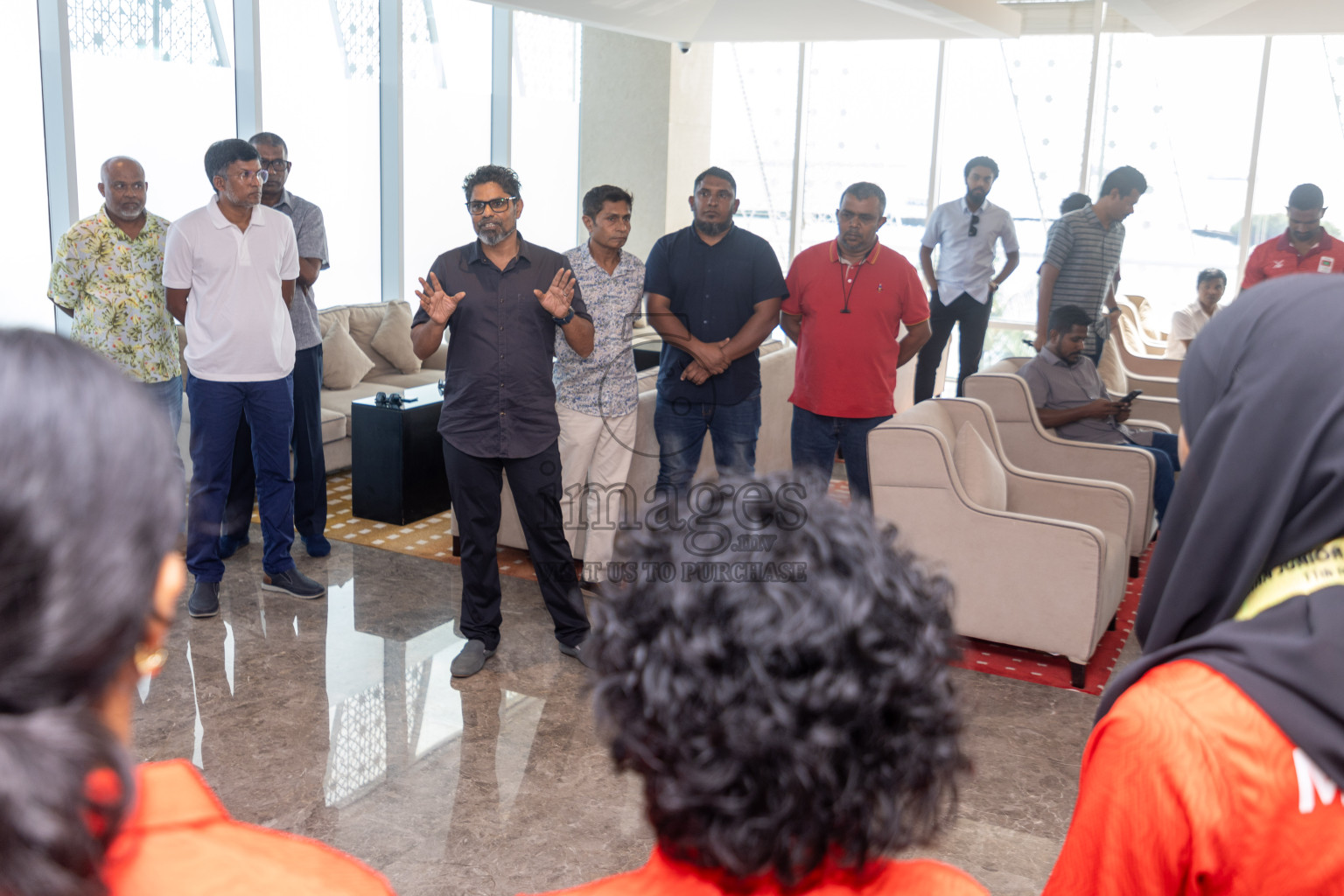 Arrival of Junior athletics team after 4th South Asian Junior Athletics Championship. Both Junior Men and Women's team won Bronze from 4x100m Relay event. 
Photos: Ismail Thoriq / images.mv