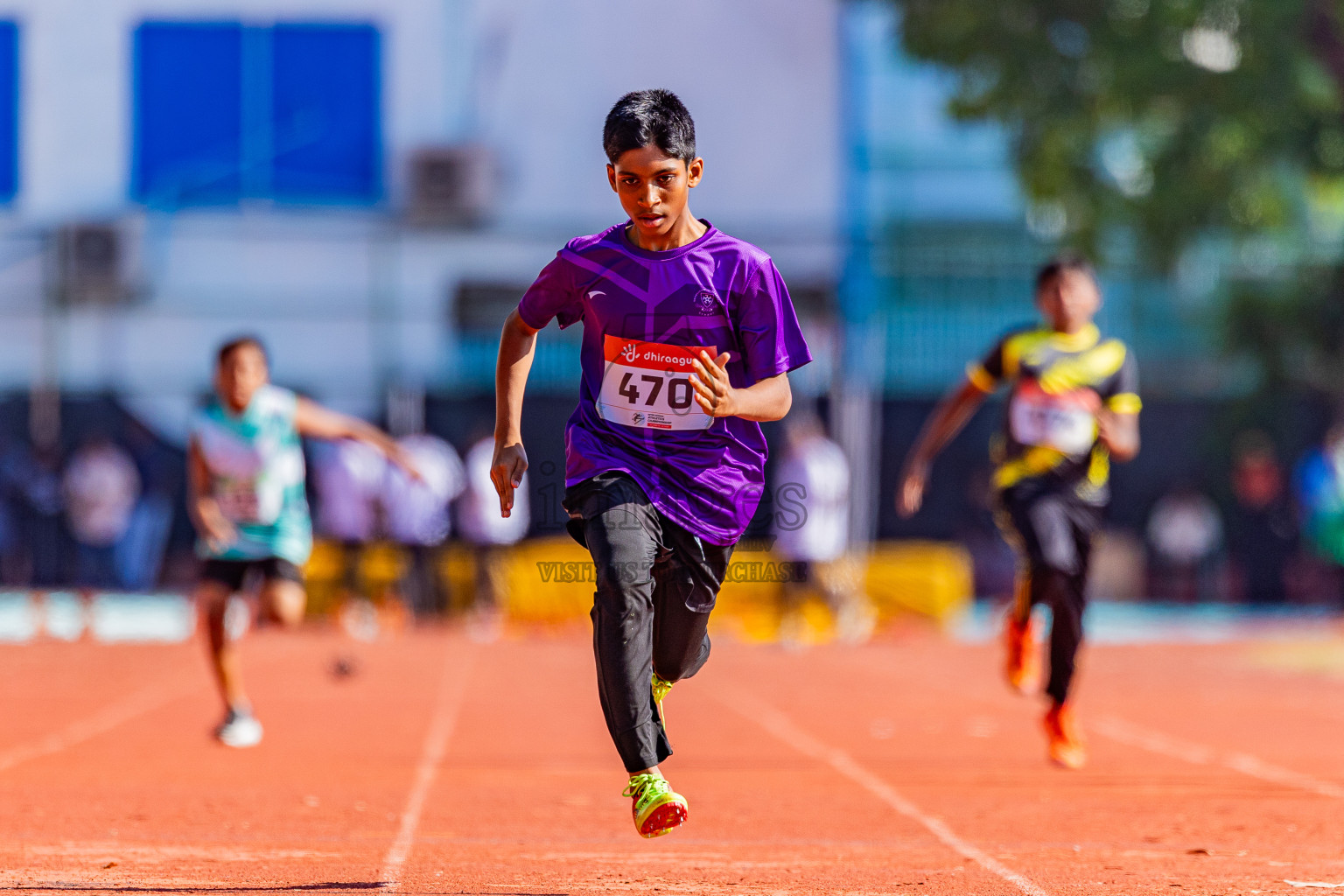 Day 1 of Inter-school Athletics Championship 2025 held in Ekuveni Synthetic Track, Male', Maldives on Monday, 06th October 2025. Photos by: Areef Adam  / Images.mv