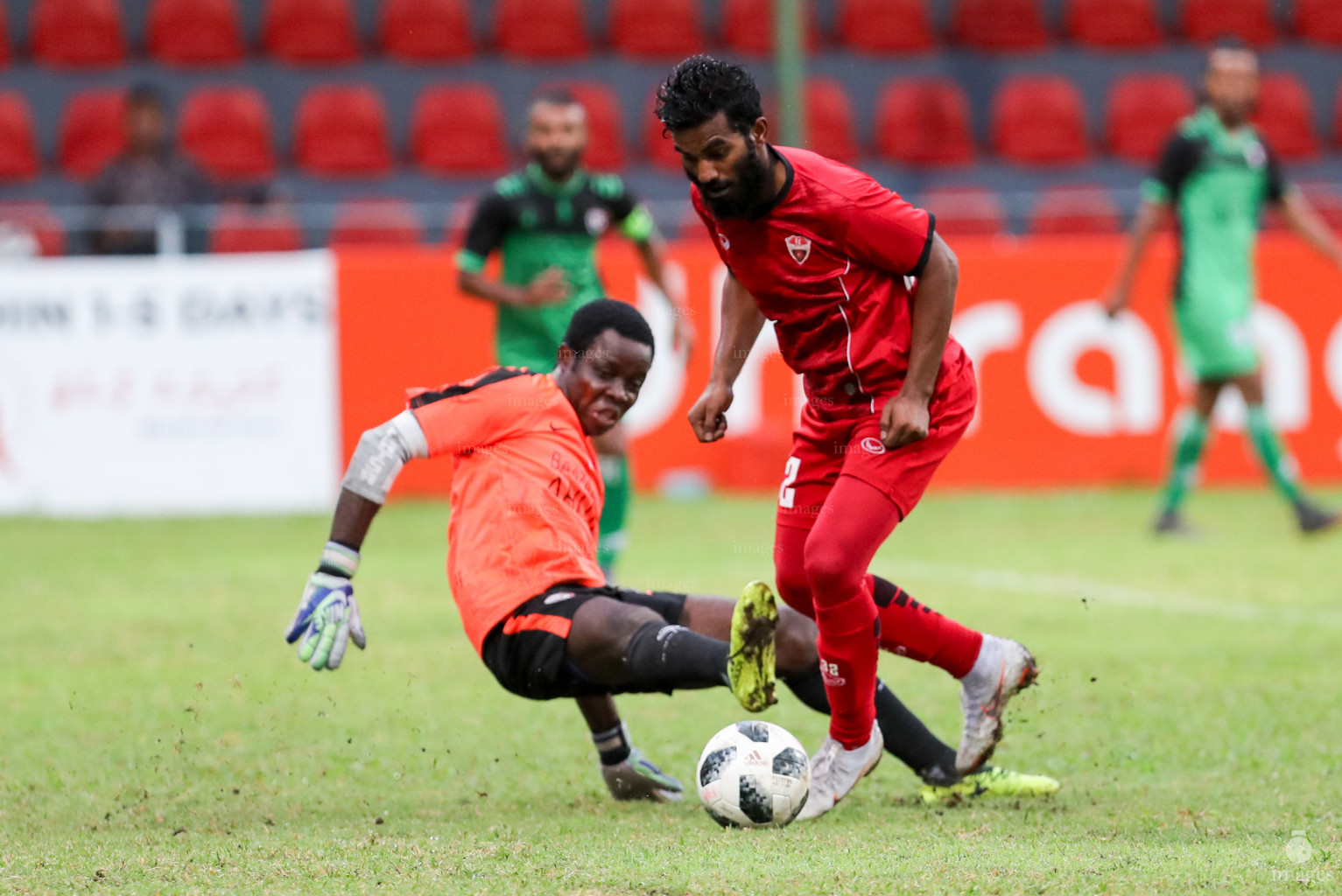 TC Sports Club vs Thimarafushi in Dhiraagu Dhivehi Premier League 2018 in Male, Maldives, Saturday, October 13, 2018. (Images.mv Photo/Suadh Abdul Sattar)