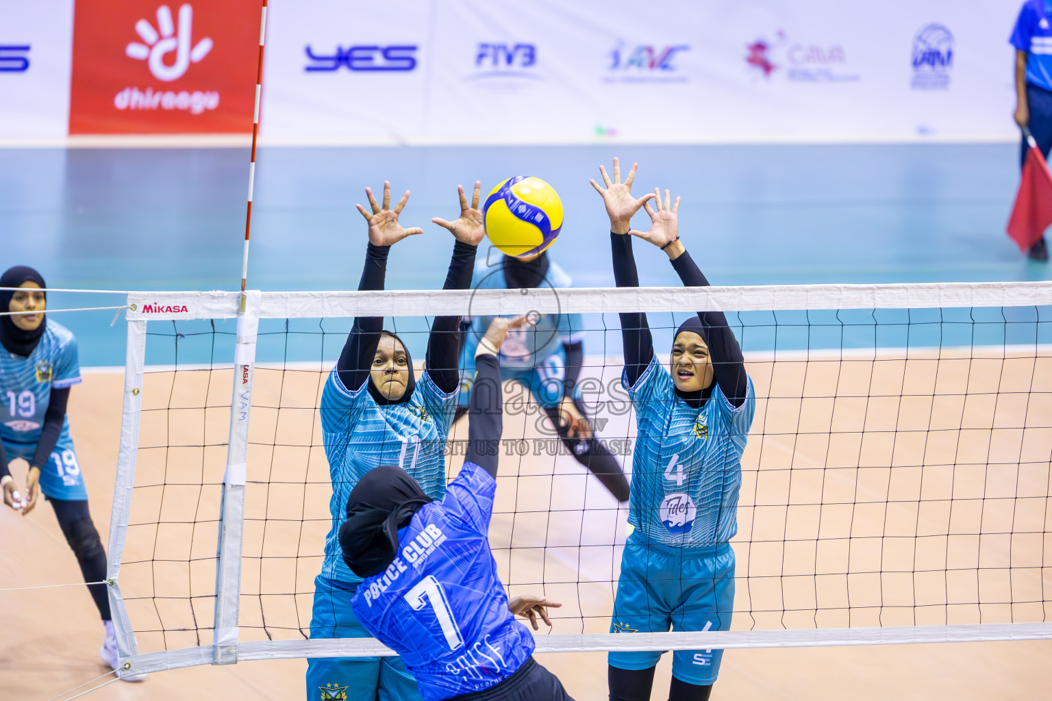 Club WAMCO vs Police Club in the final of National Volleyball Championship 2024 (women's division) was held in Social Center Indoor Hall on Thursday, 24th October 2024. 
Photos: Ismail Thoriq / images.mv