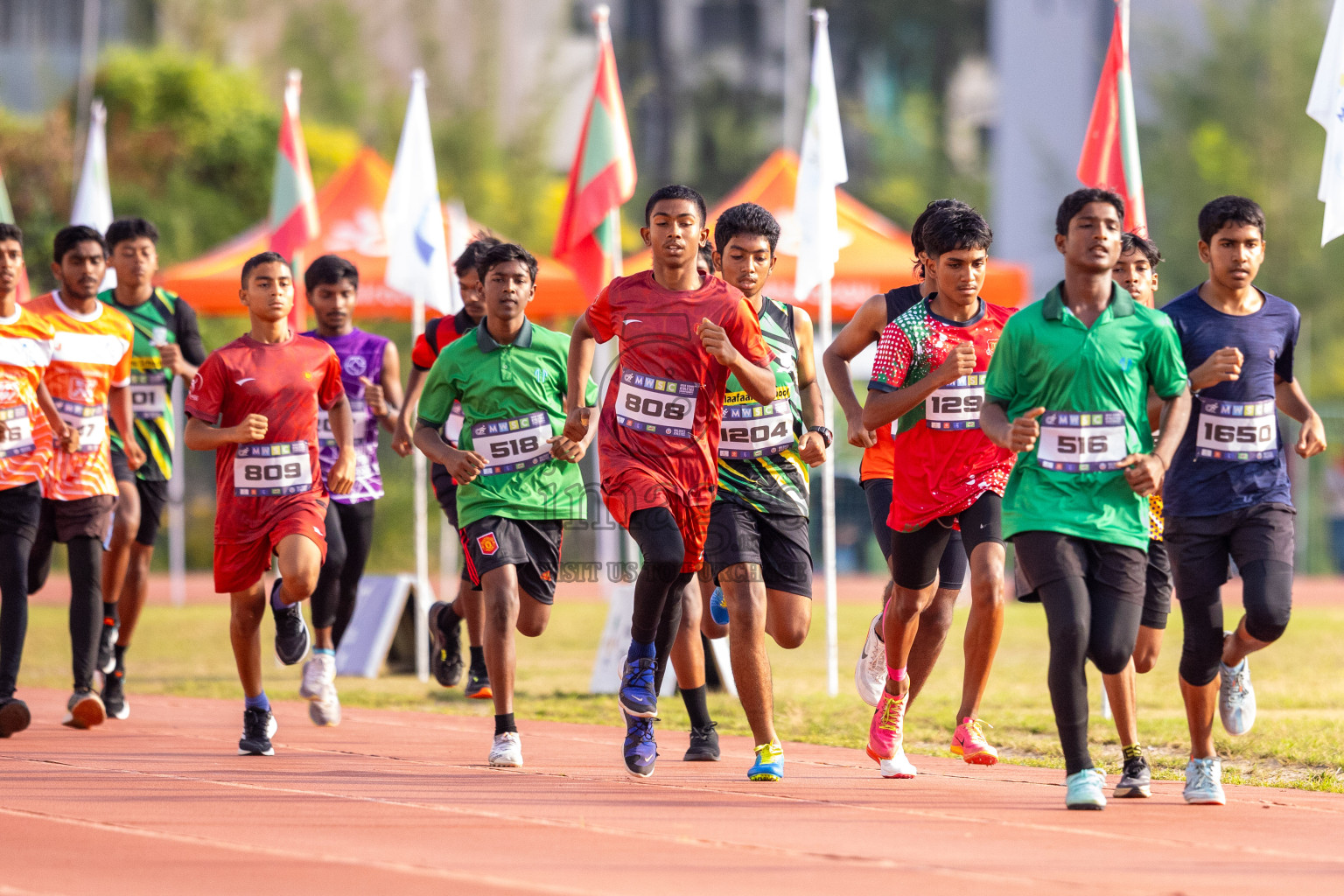 Day 5 of MWSC Interschool Athletics Championships 2024 held in Hulhumale Running Track, Hulhumale, Maldives on Wednesday, 13th November 2024. Photos by: Raif Yoosuf / Images.mv