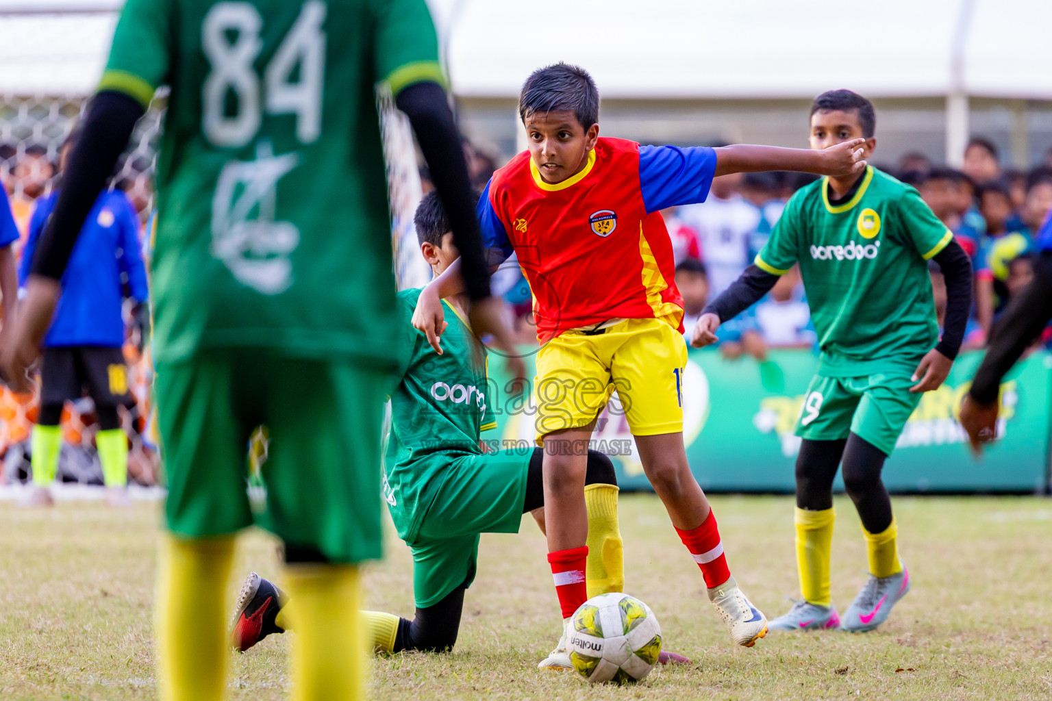 Day 3 of MILO Academy Championship 2025 (U-12) was held at Henveiru Stadium in Male', Maldives on Saturday, 3rd May 2025. Photos: Nausham Waheed / images.mv