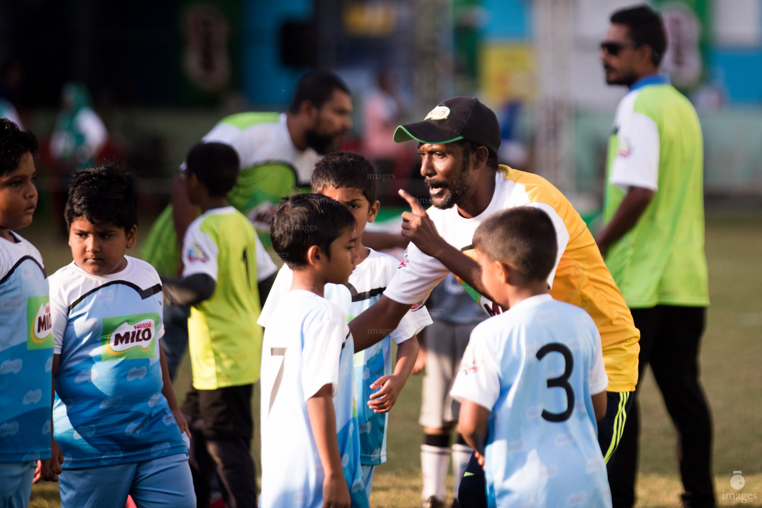 Day 1 of Milo Kids Football Fiesta in Henveiru Grounds in Male', Maldives, Thursday, February 20th 2019 (Images.mv Photo/Suadh Abdul Sattar)