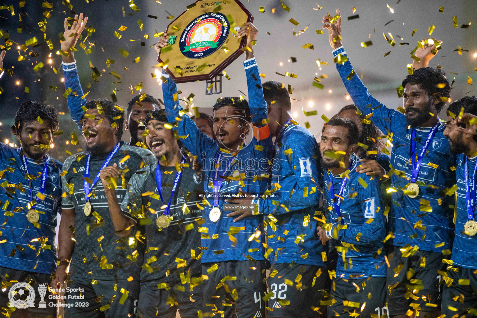 Opening of Sonee Sports Golden Futsal Challenge 2023 held on 4th Feb 2023 in Hulhumale, Male', Maldives. Photos by Nausham Waheed