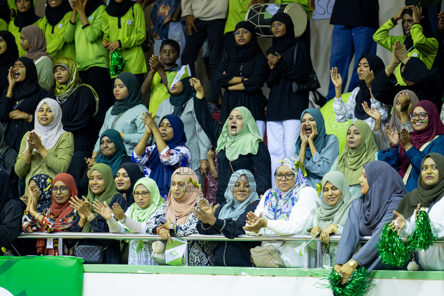 Day 15 of 25th Inter-School Netball Tournament was held in Social Center at Male', Maldives on Monday, 26th August 2024. Photos: Mohamed Mahfooz Moosa / images.mv