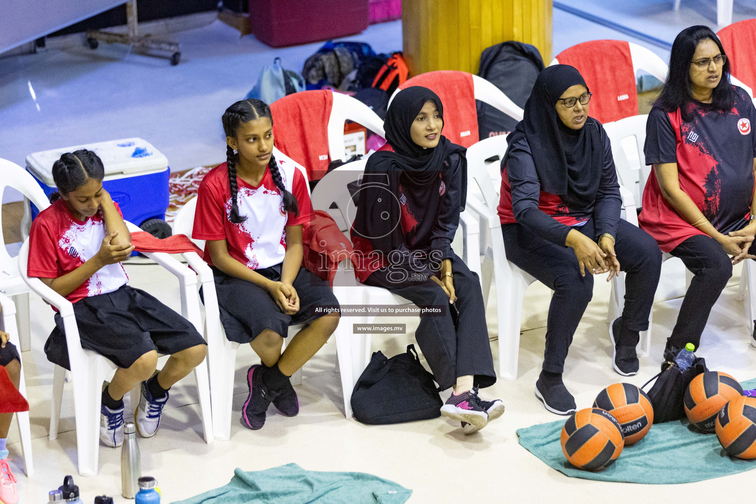 Day2 of 24th Interschool Netball Tournament 2023 was held in Social Center, Male', Maldives on 28th October 2023. Photos: Nausham Waheed / images.mv