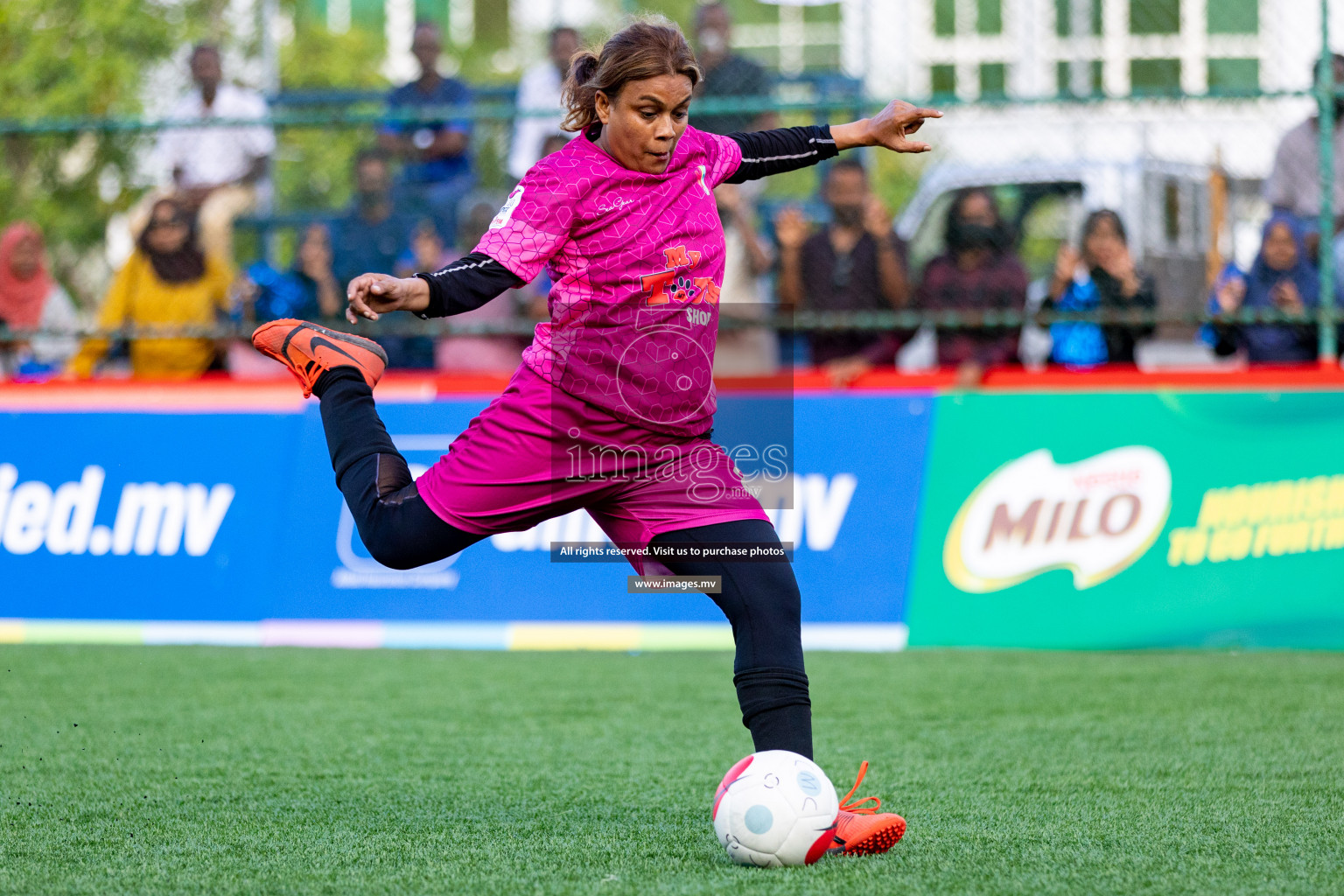 Team Fenaka vs Club MYS in Eighteen Thirty Women's Futsal Fiesta 2022 was held in Hulhumale', Maldives on Monday, 17th October 2022. Photos: Mohamed Mahfooz Moosa / images.mv